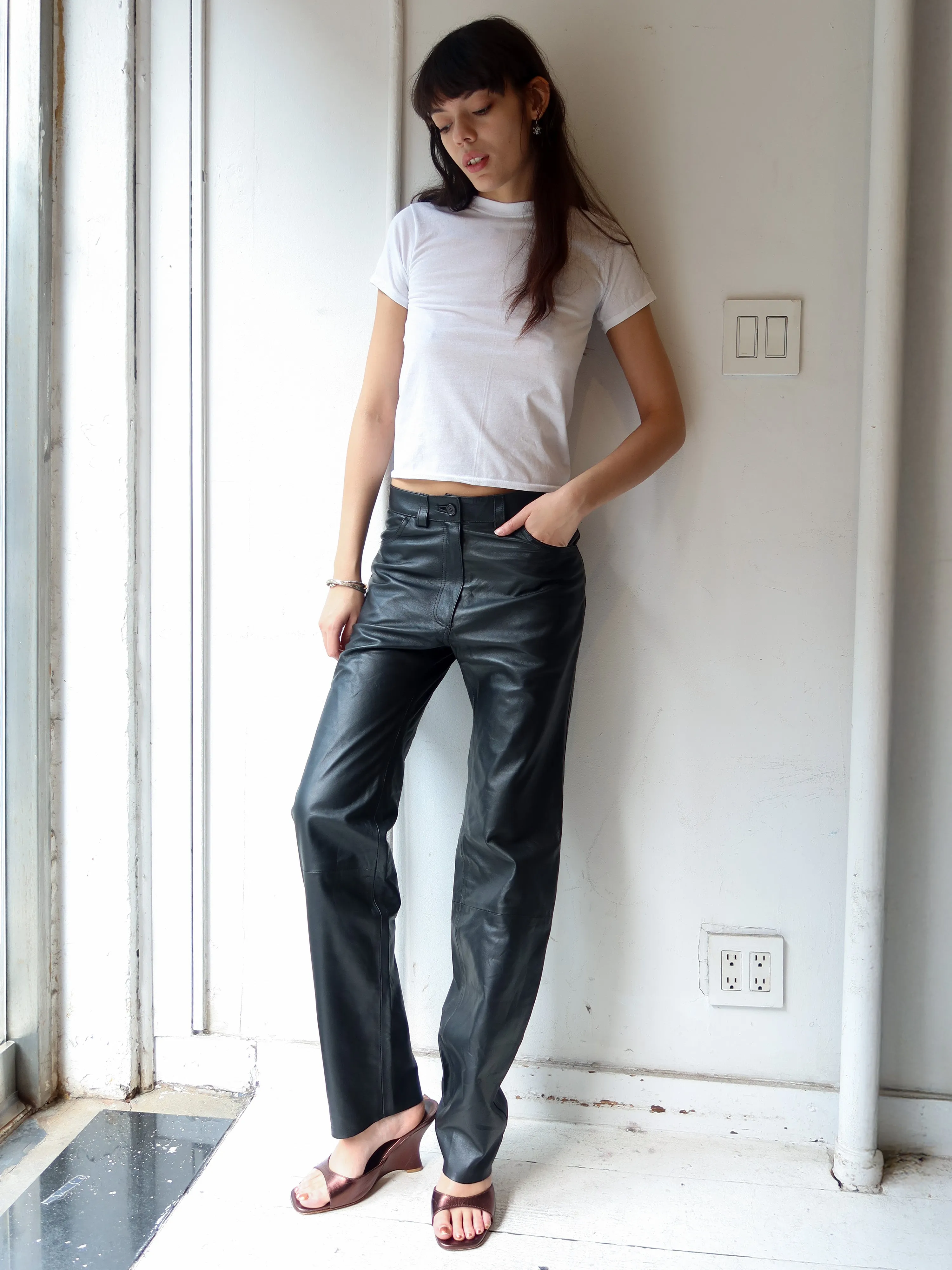 Vintage Italian Leather Pants sold by Dana Foley NYC