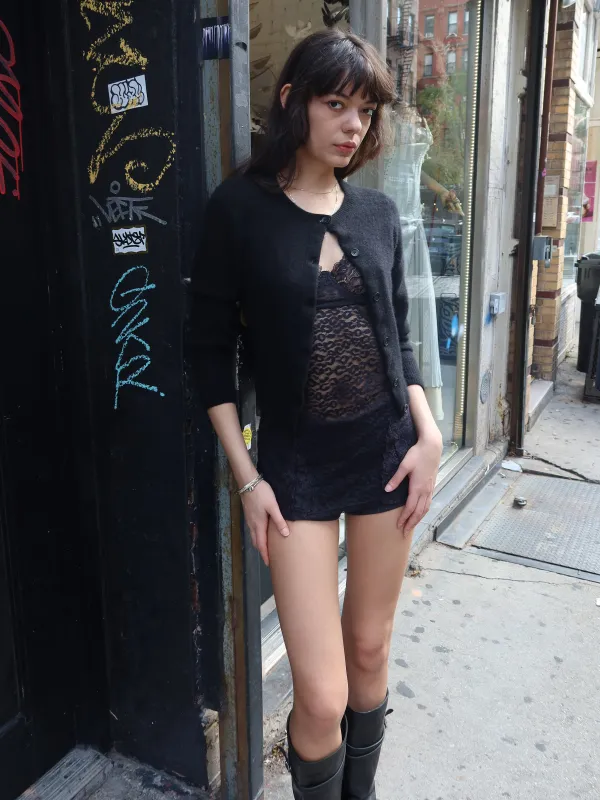 Vintage Cashmere Cropped Cardigan sold by Dana Foley NYC
