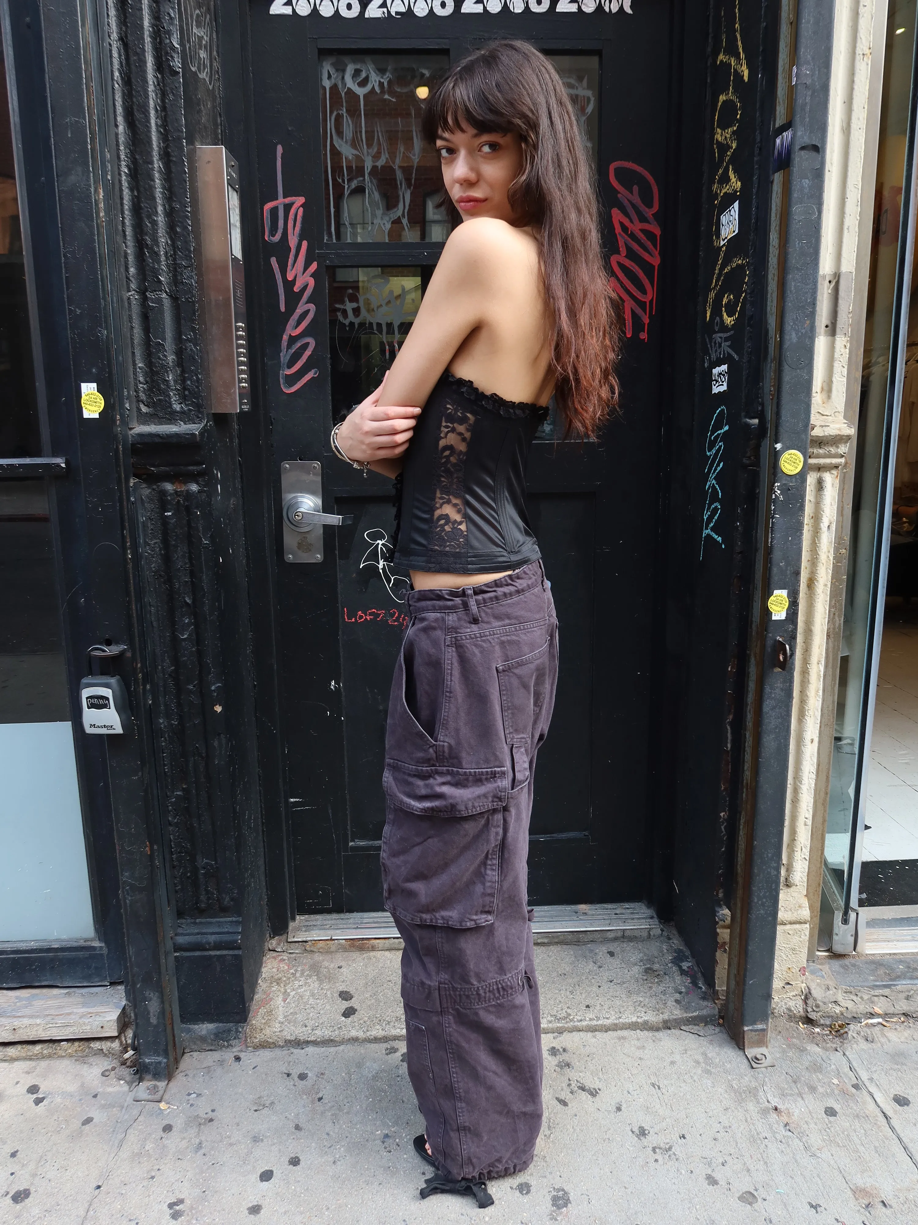 Vintage Lace Corset sold by Dana Foley NYC product image thumbnail 2