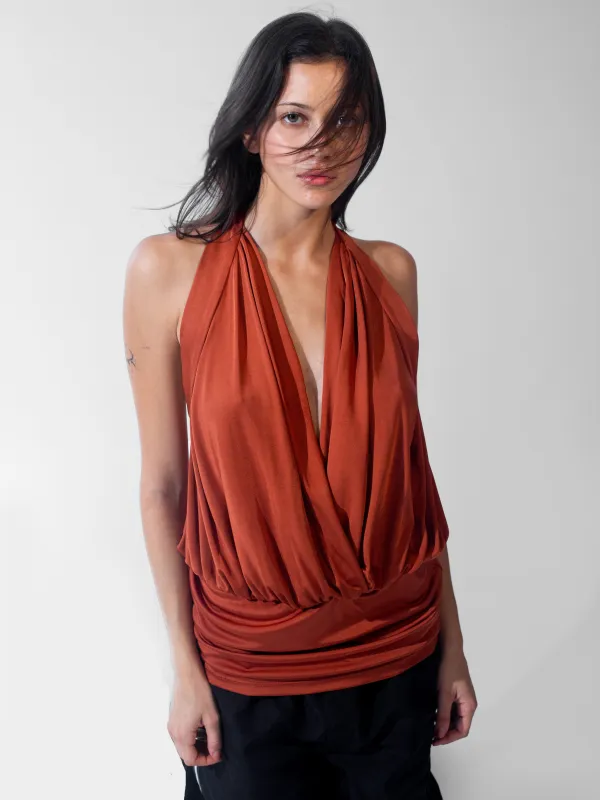Alyssa Top - Rust sold by Dana Foley NYC