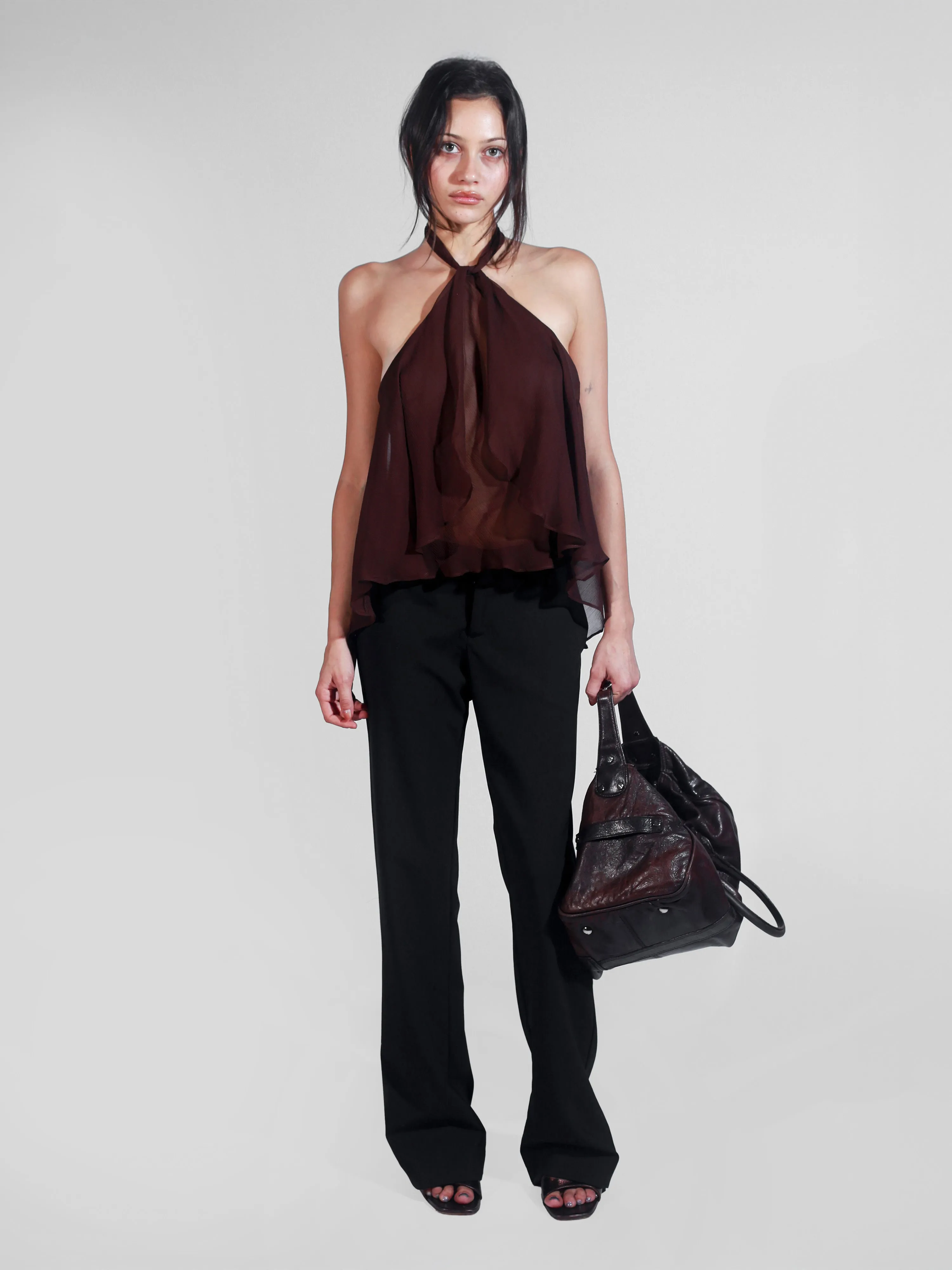 Flutter Top - Brown sold by Dana Foley NYC product image thumbnail 2