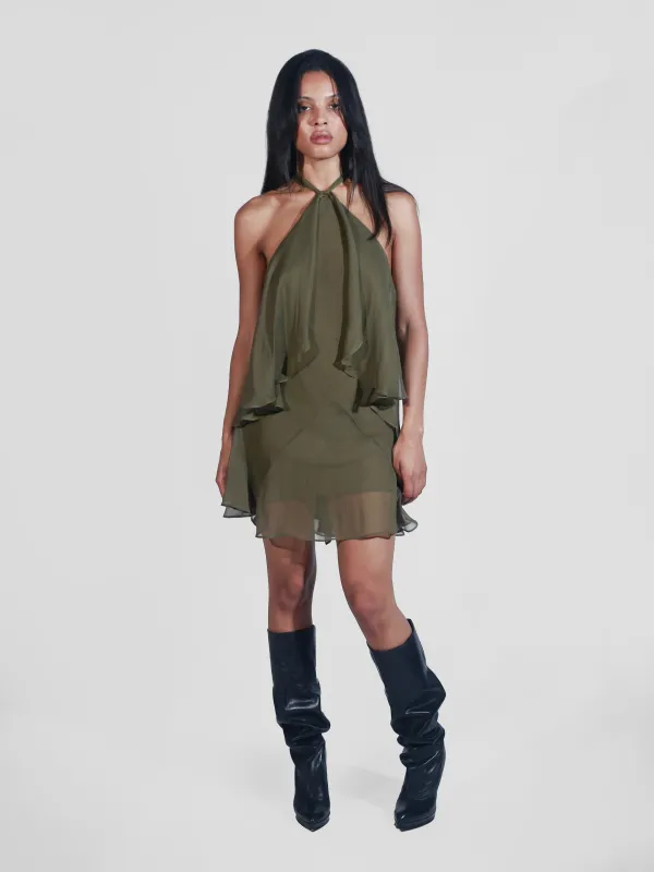 Flutter Mini - Olive sold by Dana Foley NYC