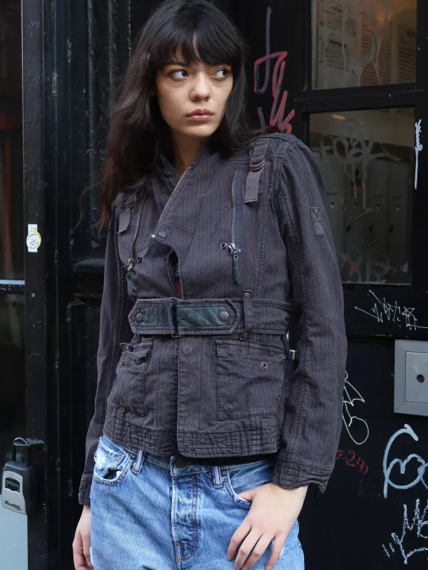 Vintage Worn Black Militant Jacket sold by Dana Foley NYC