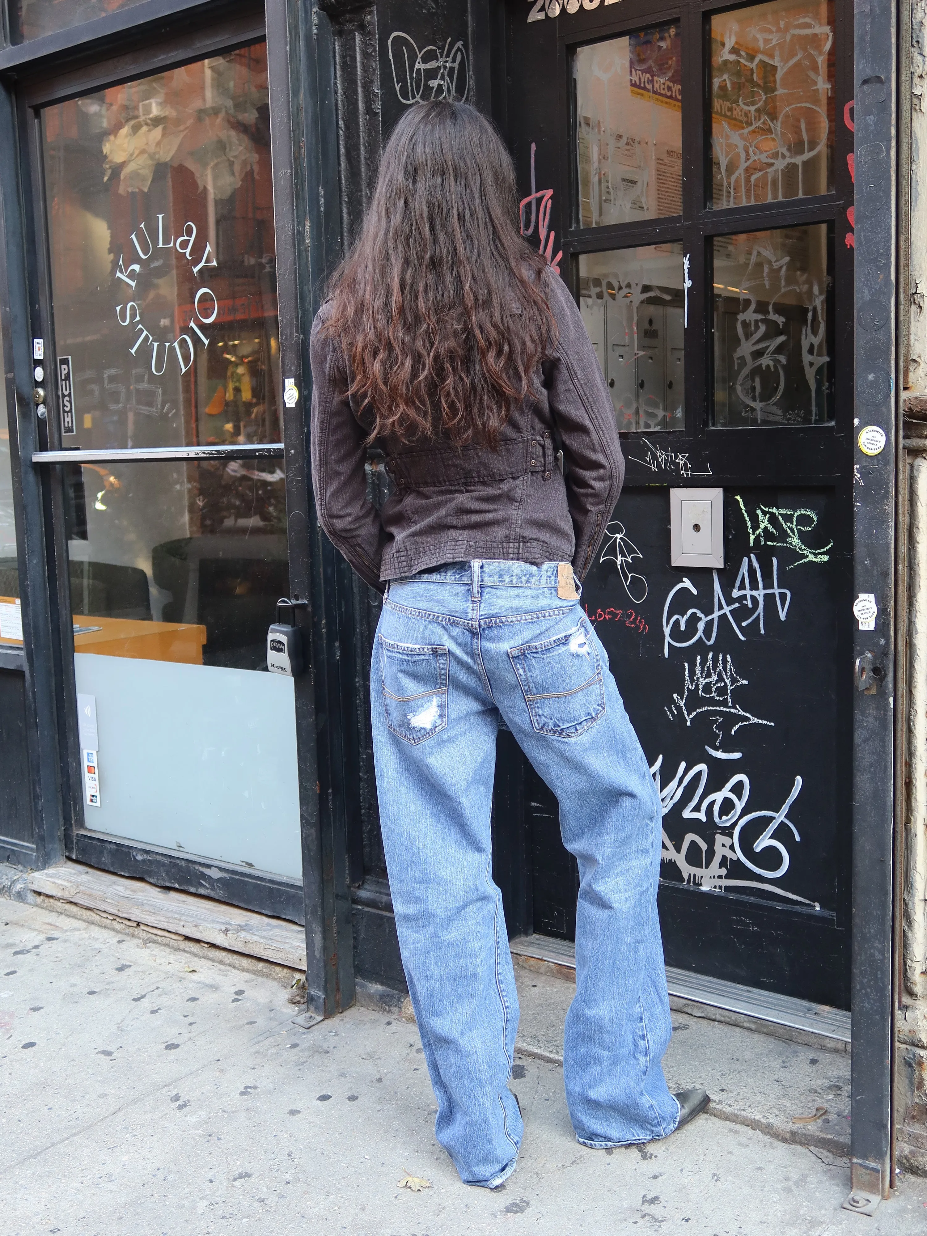 Vintage Worn Black Militant Jacket sold by Dana Foley NYC product image thumbnail 5