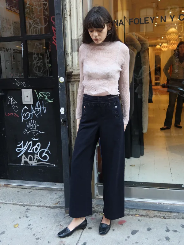 Vintage Navy Wool Pants sold by Dana Foley NYC