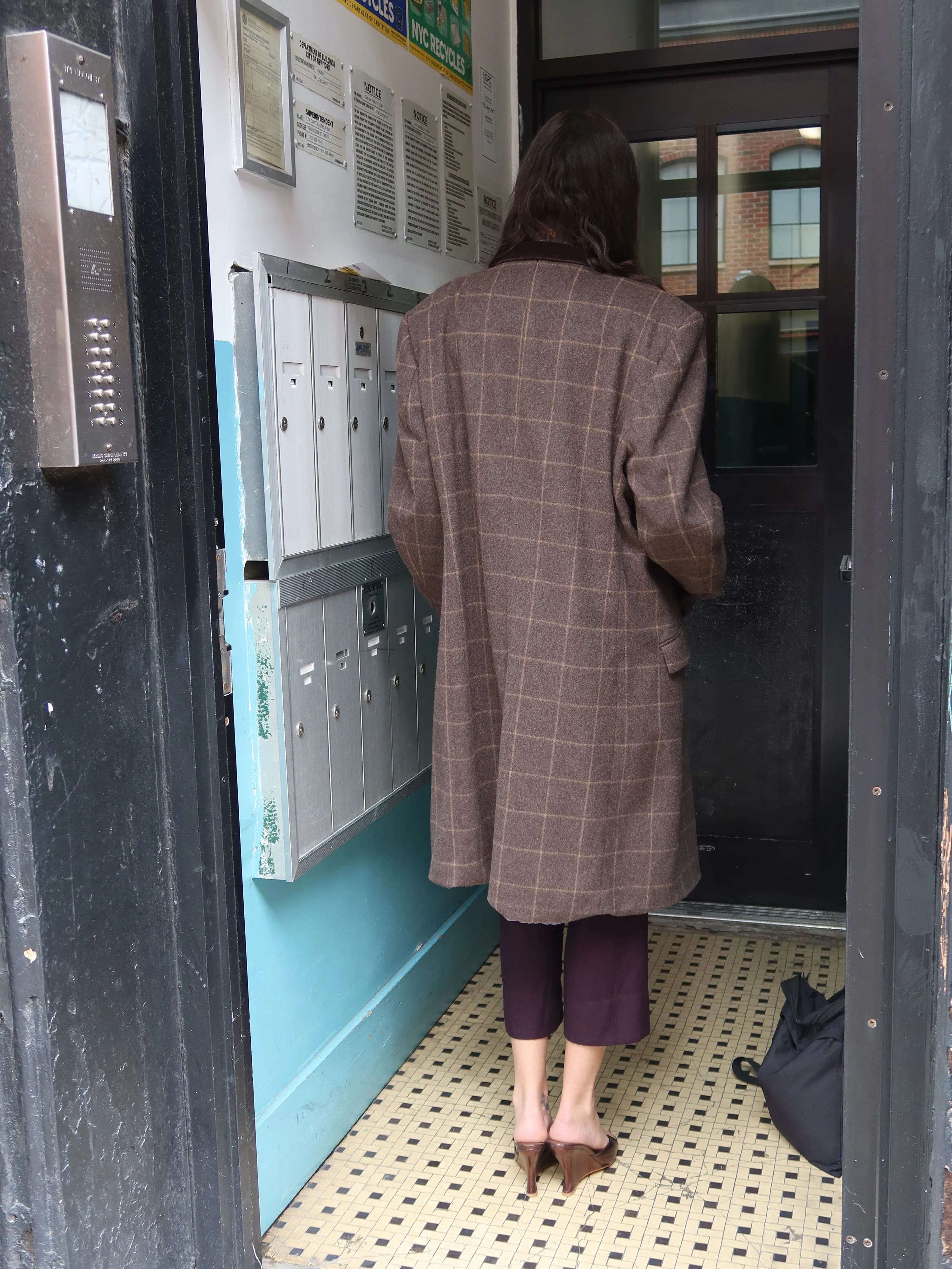 Vintage Brown Wool Coat sold by Dana Foley NYC product image thumbnail 2