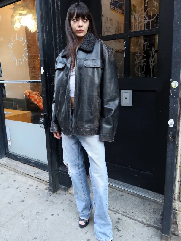 Vintage Gap Leather Jacket sold by Dana Foley NYC