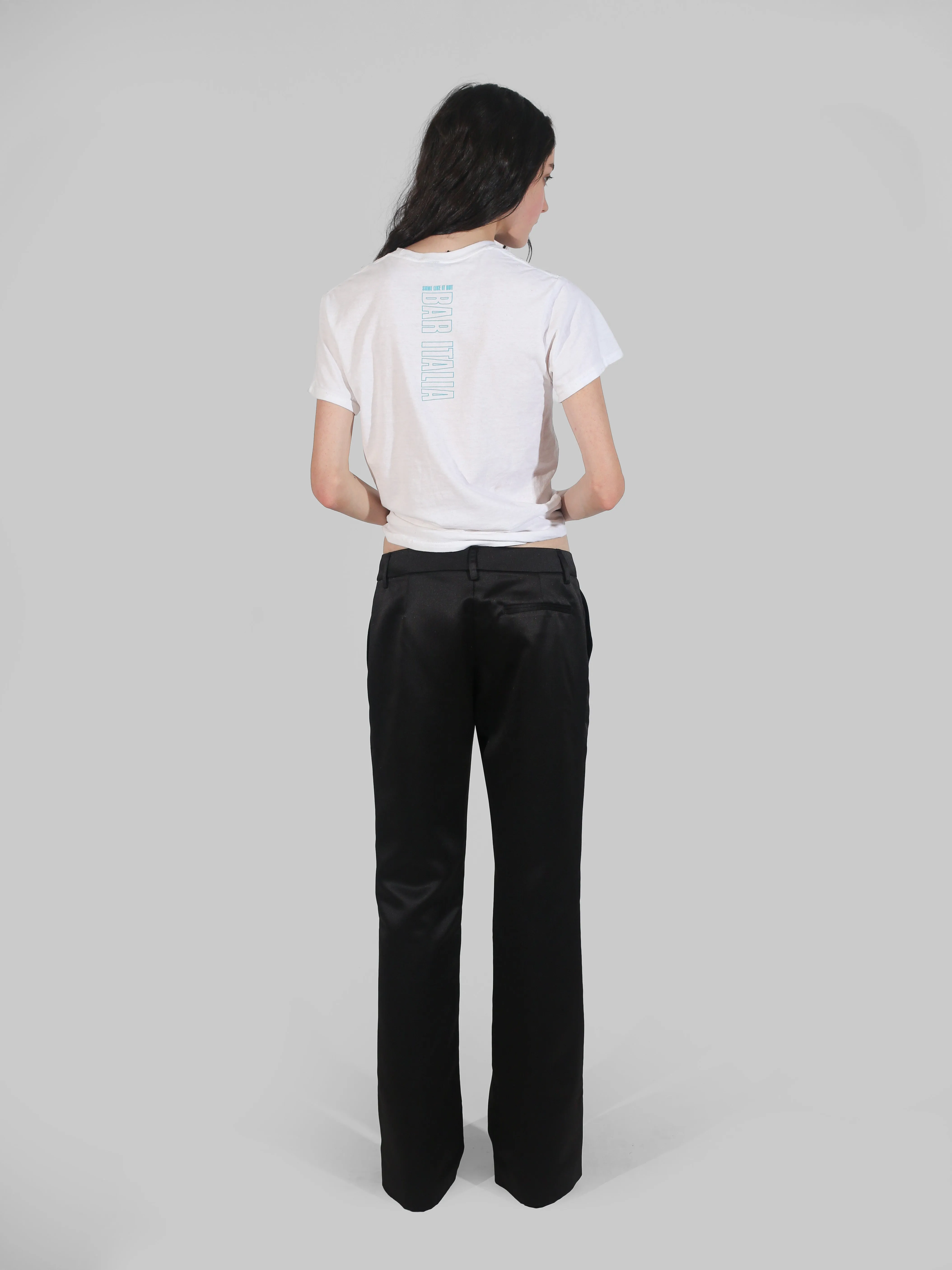 G-Pant - Black Satin sold by Dana Foley NYC product image thumbnail 2