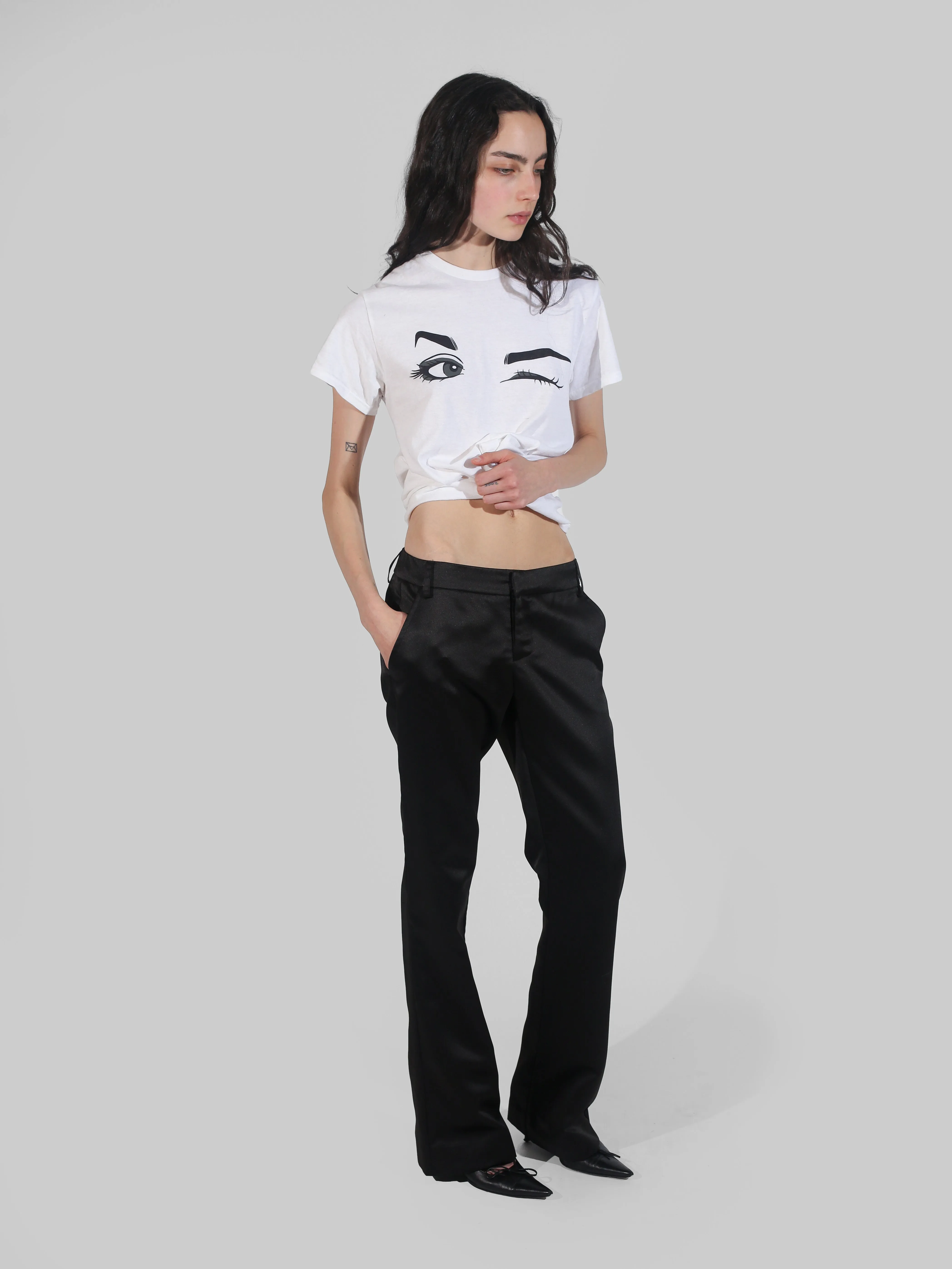G-Pant - Black Satin sold by Dana Foley NYC product image thumbnail 4