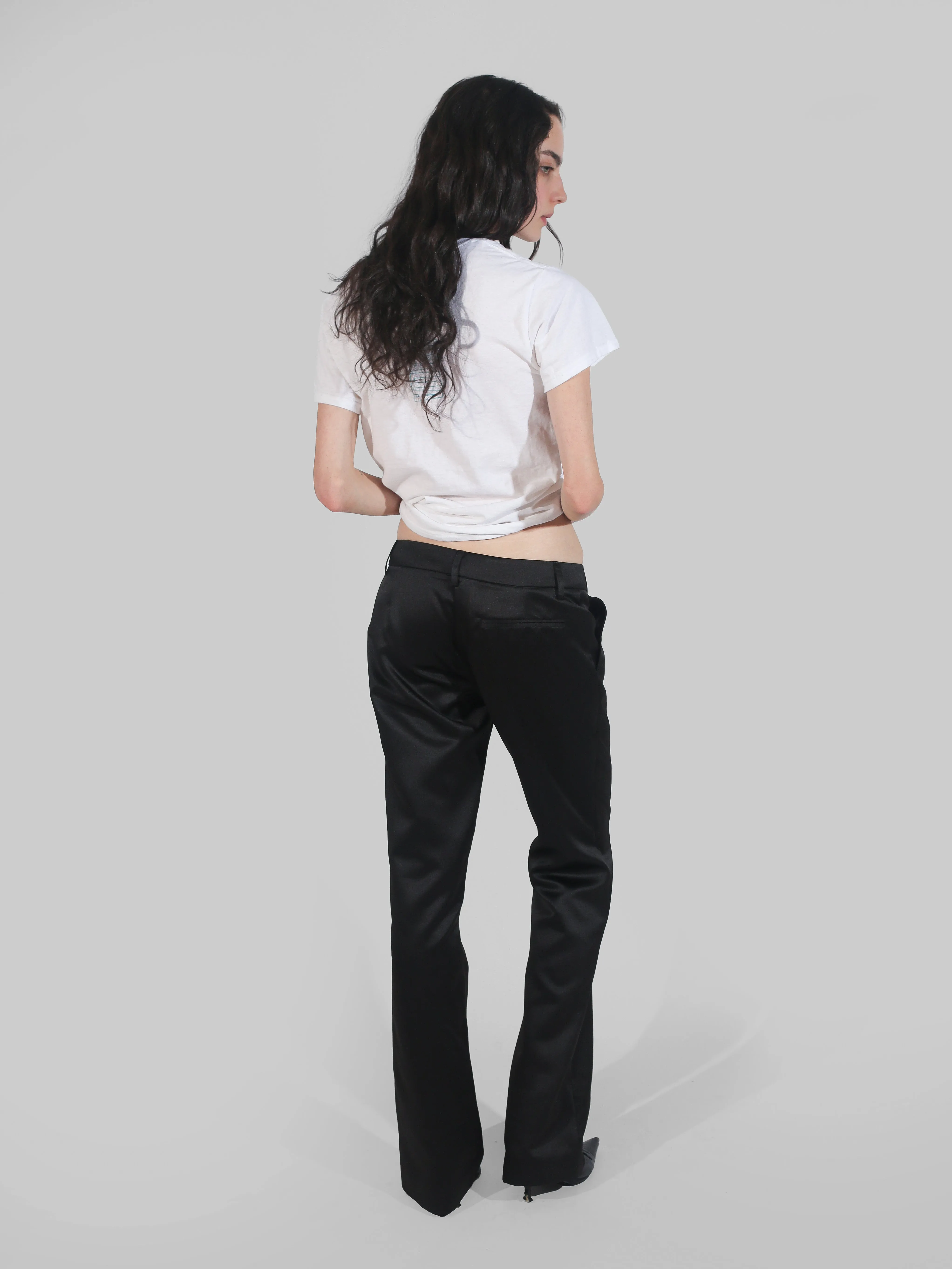 G-Pant - Black Satin sold by Dana Foley NYC product image thumbnail 3