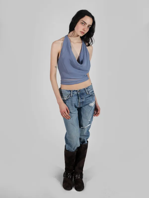 Margot Top - Slate Blue sold by Dana Foley NYC