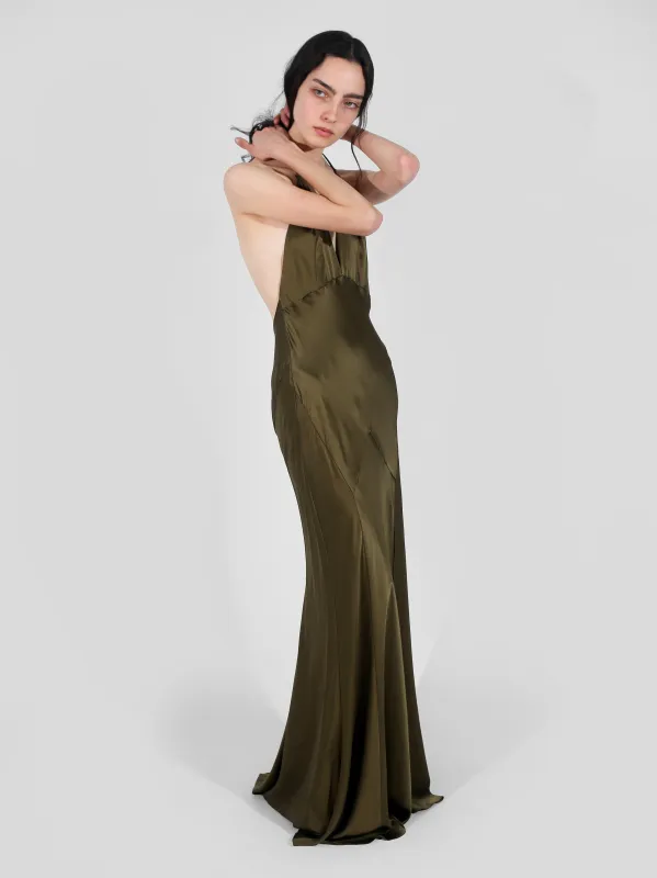 Boulevard Dress - Olive sold by Dana Foley NYC