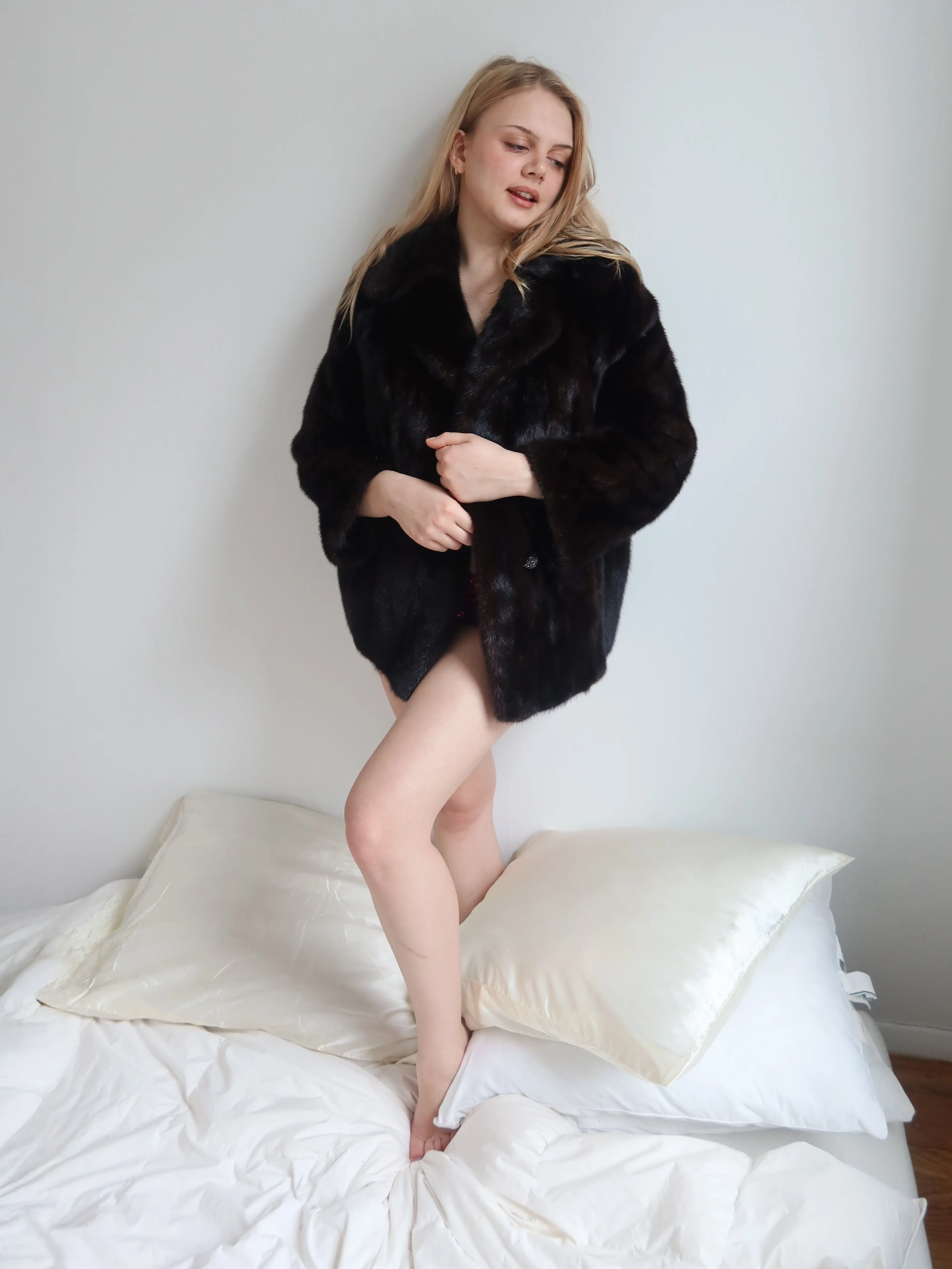 Vintage Mink Mini Fur Coat sold by Dana Foley NYC