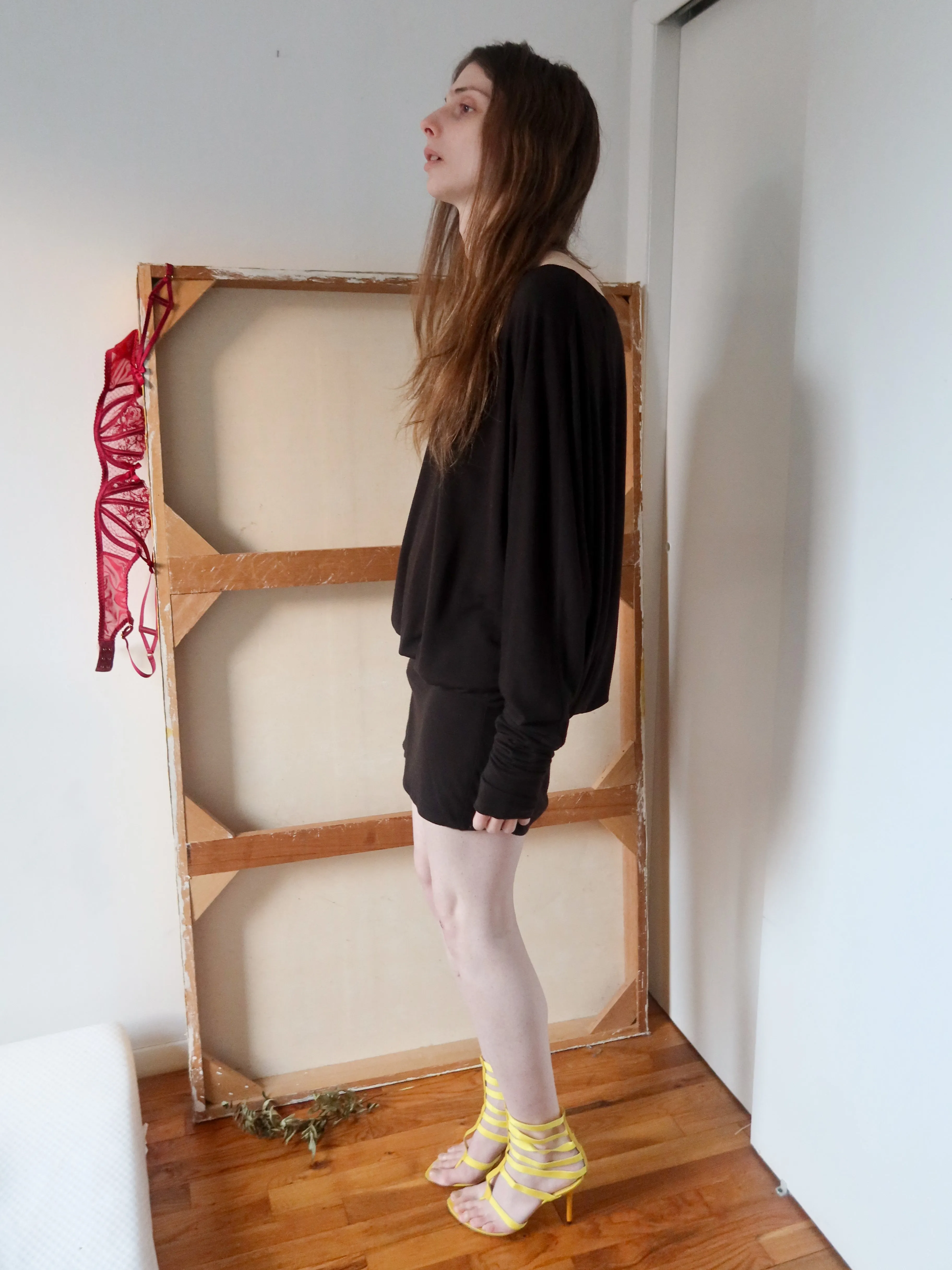 Dolman Sleeve Mini - Brown sold by Dana Foley NYC product image thumbnail 4