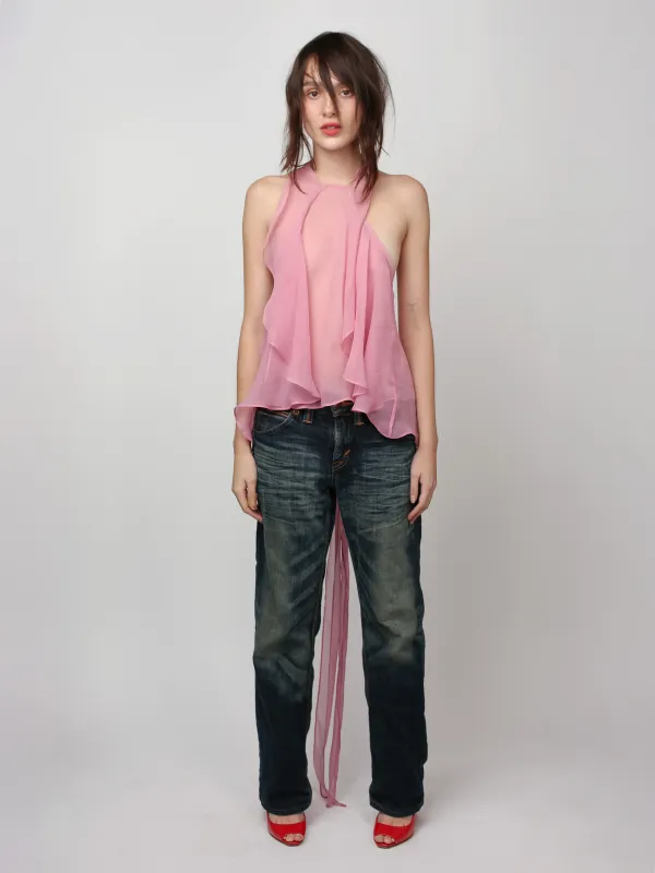 Flutter Top - Pink sold by Dana Foley NYC