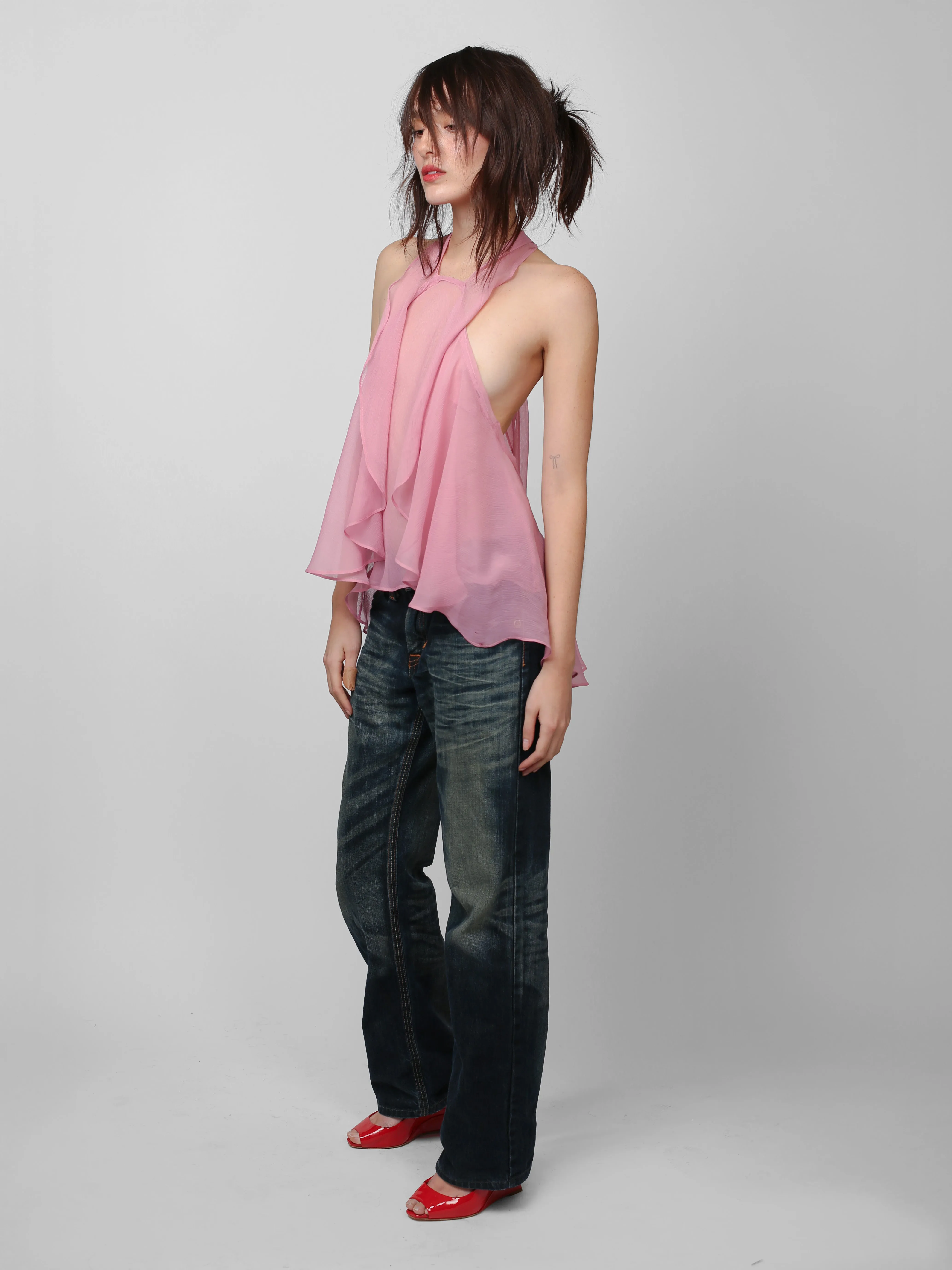 Flutter Top - Pink sold by Dana Foley NYC product image thumbnail 4