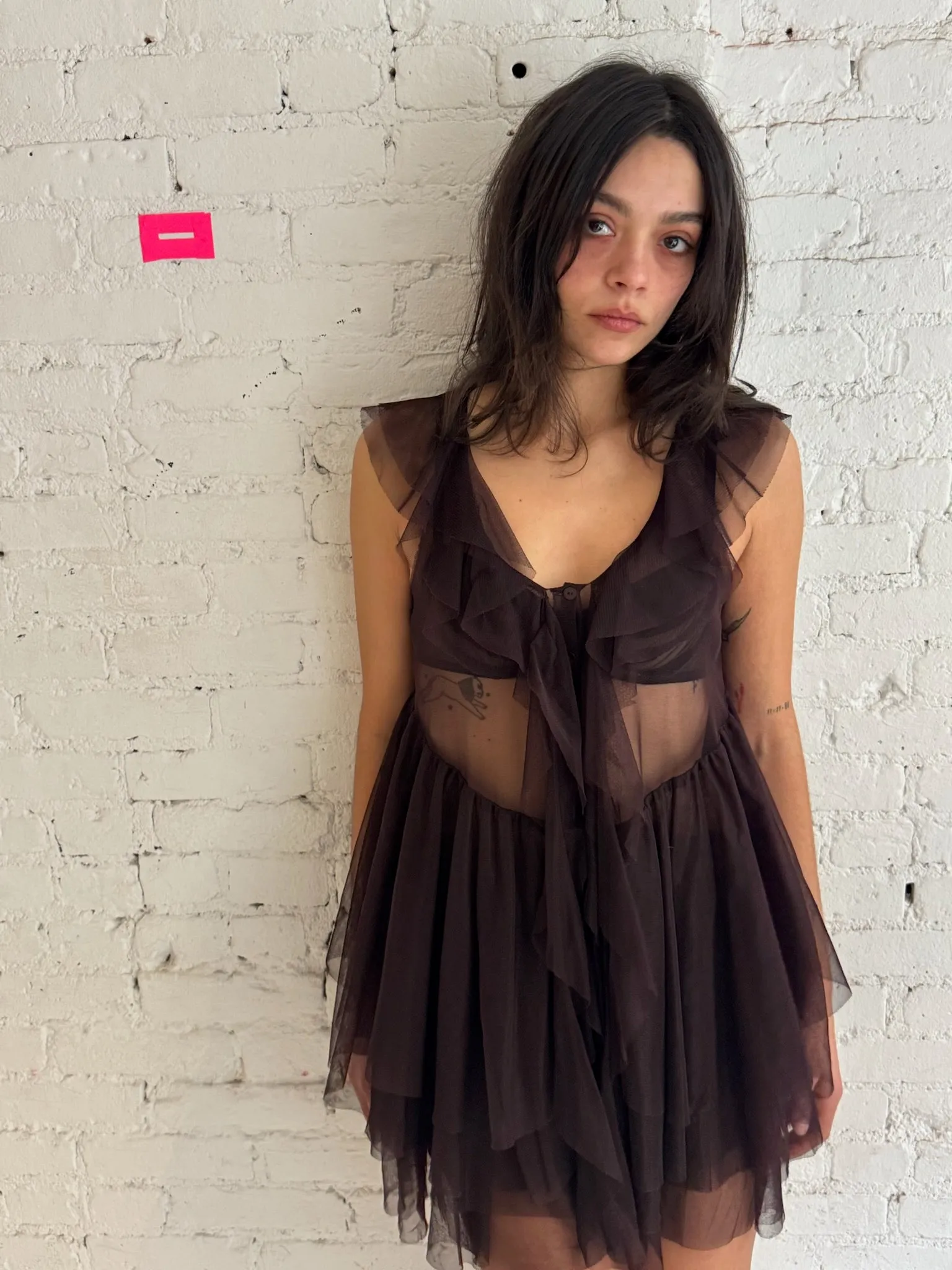 Vintage Belgian Tulle Top sold by Dana Foley NYC product image thumbnail 2