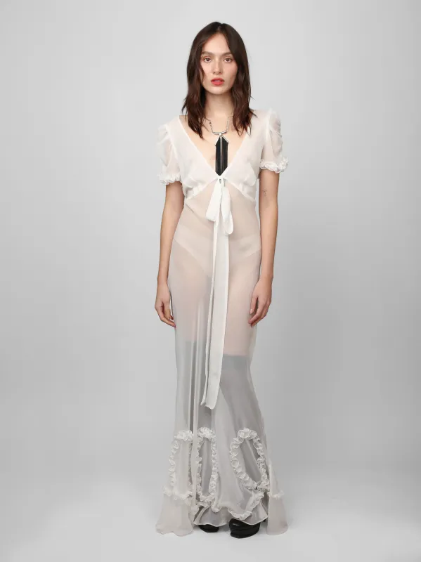 Romantic Dress - White made by Dana Foley NYC