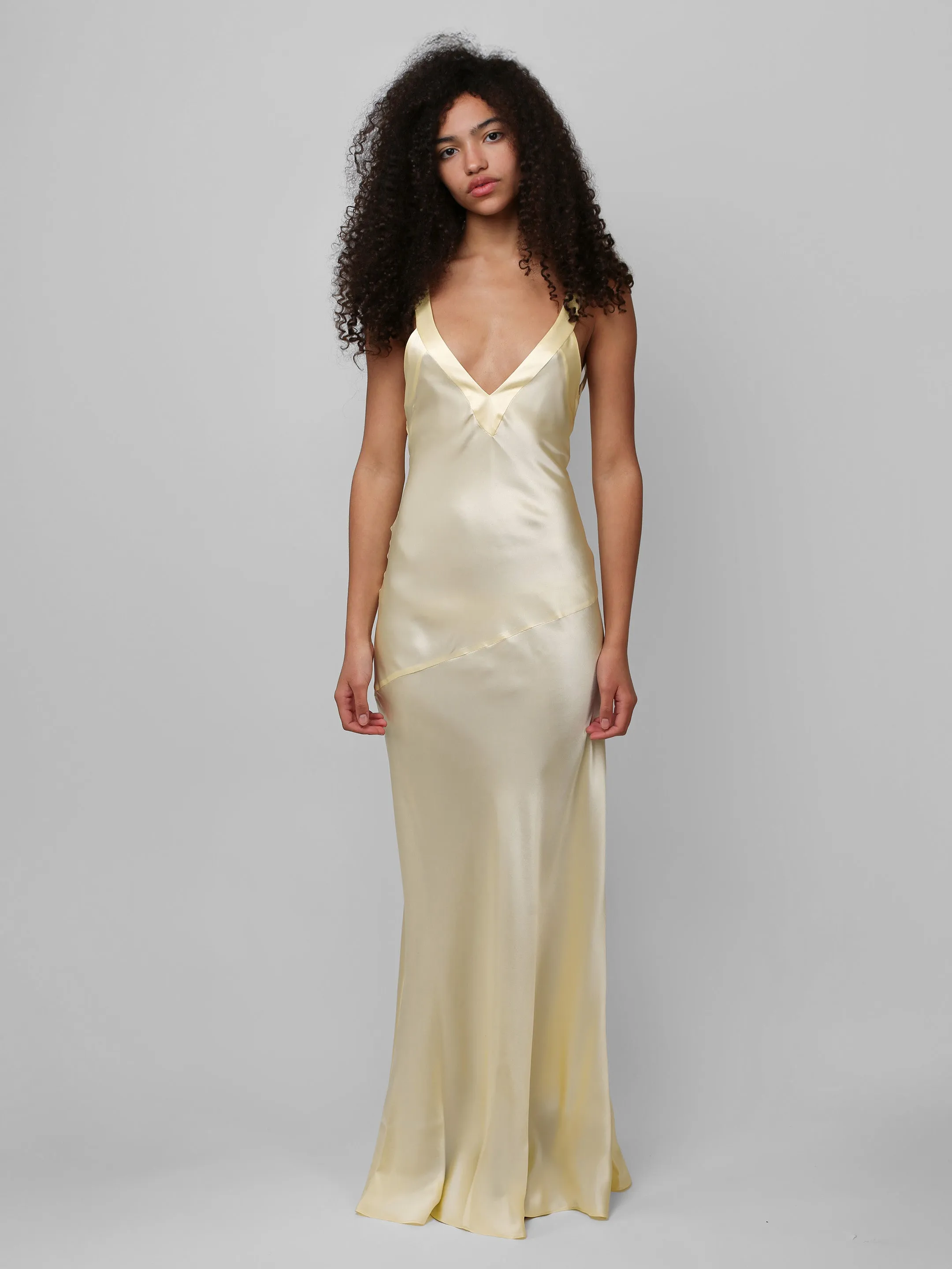 Devon Gown - Yellow sold by Dana Foley NYC product image thumbnail 4