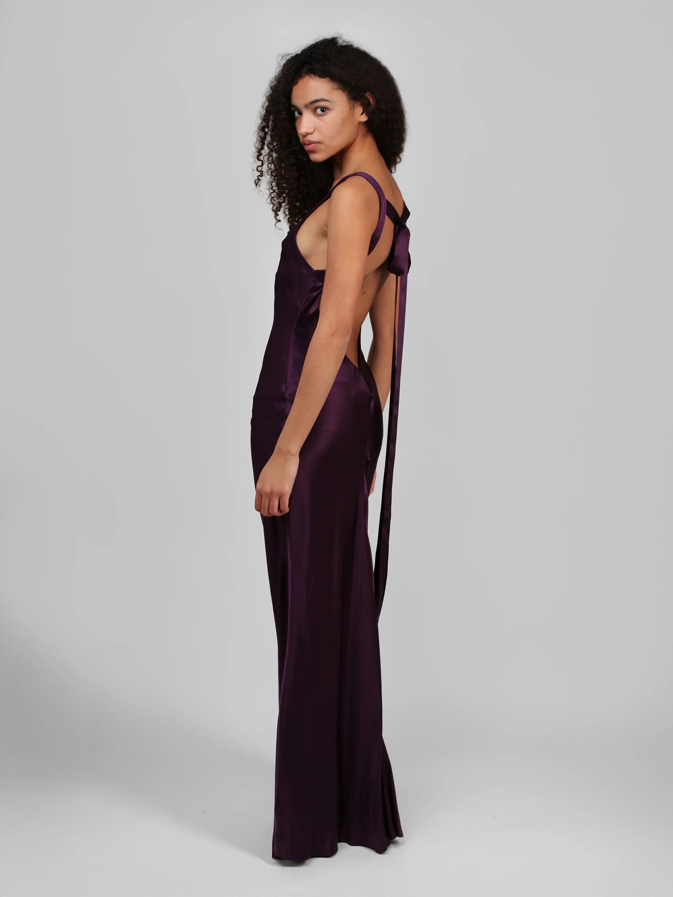 Devon Gown - Plum sold by Dana Foley NYC product image thumbnail 3