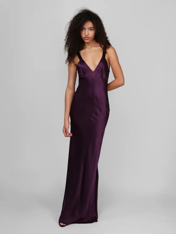 Devon Gown - Plum made by Dana Foley NYC
