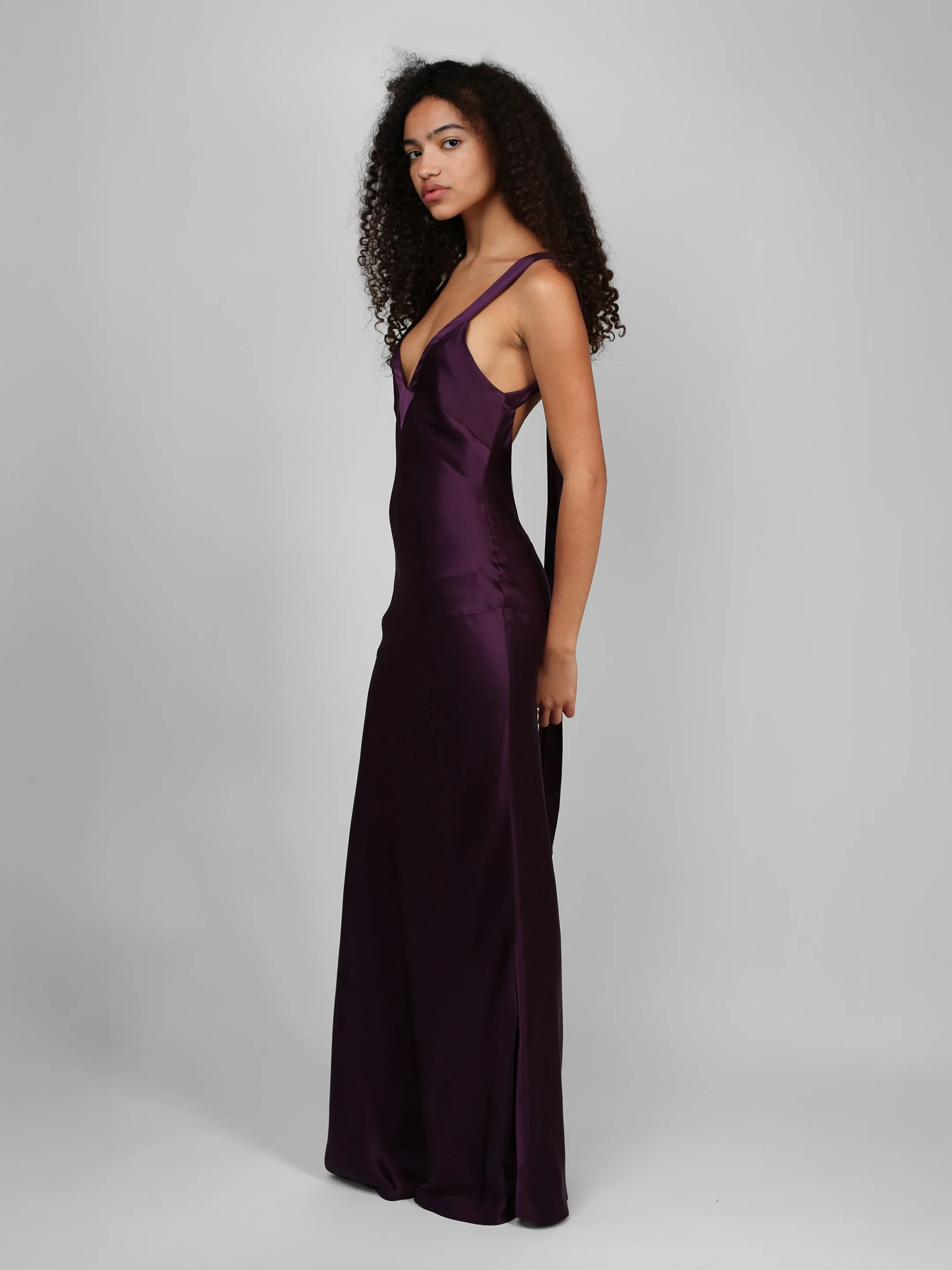 Devon Gown - Plum sold by Dana Foley NYC product image thumbnail 5
