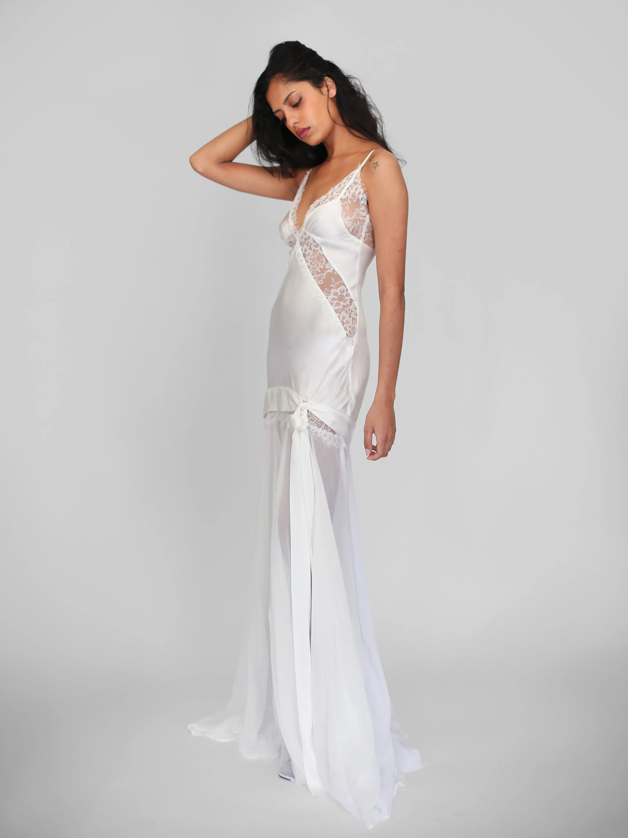 Paris Dress - White sold by Dana Foley NYC product image thumbnail 4