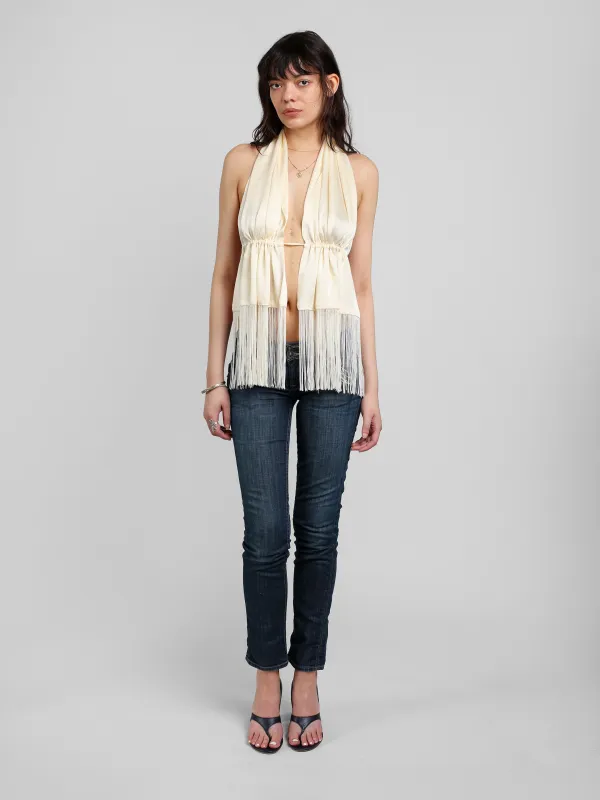 Scarf Top - Ivory made by Dana Foley NYC