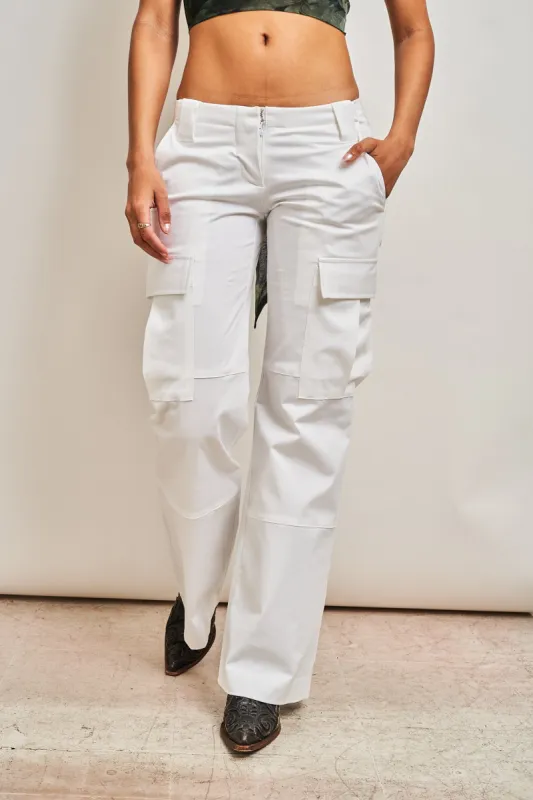 Cargo Pant - White sold by Dana Foley NYC