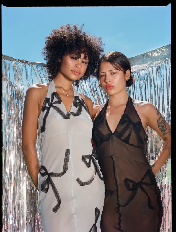 Helly Halter - Black Bow sold by Dana Foley NYC