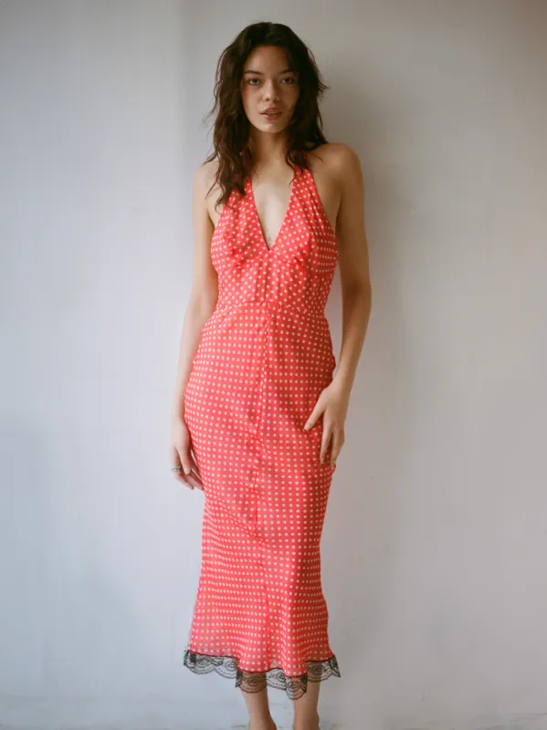 Helly Halter - Red Polka Dot sold by Dana Foley NYC