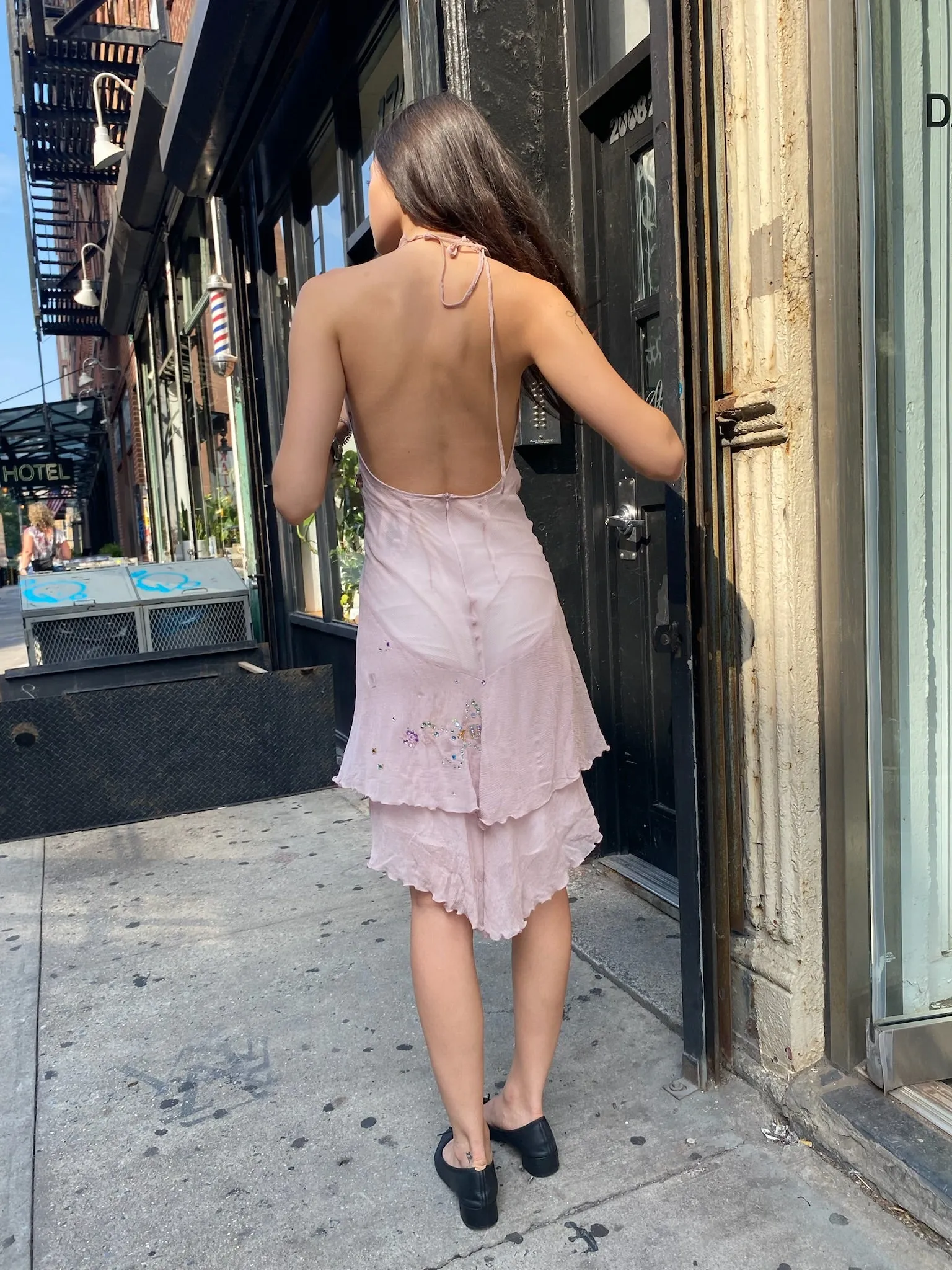 Sequin Trim Dress sold by Dana Foley NYC product image thumbnail 4