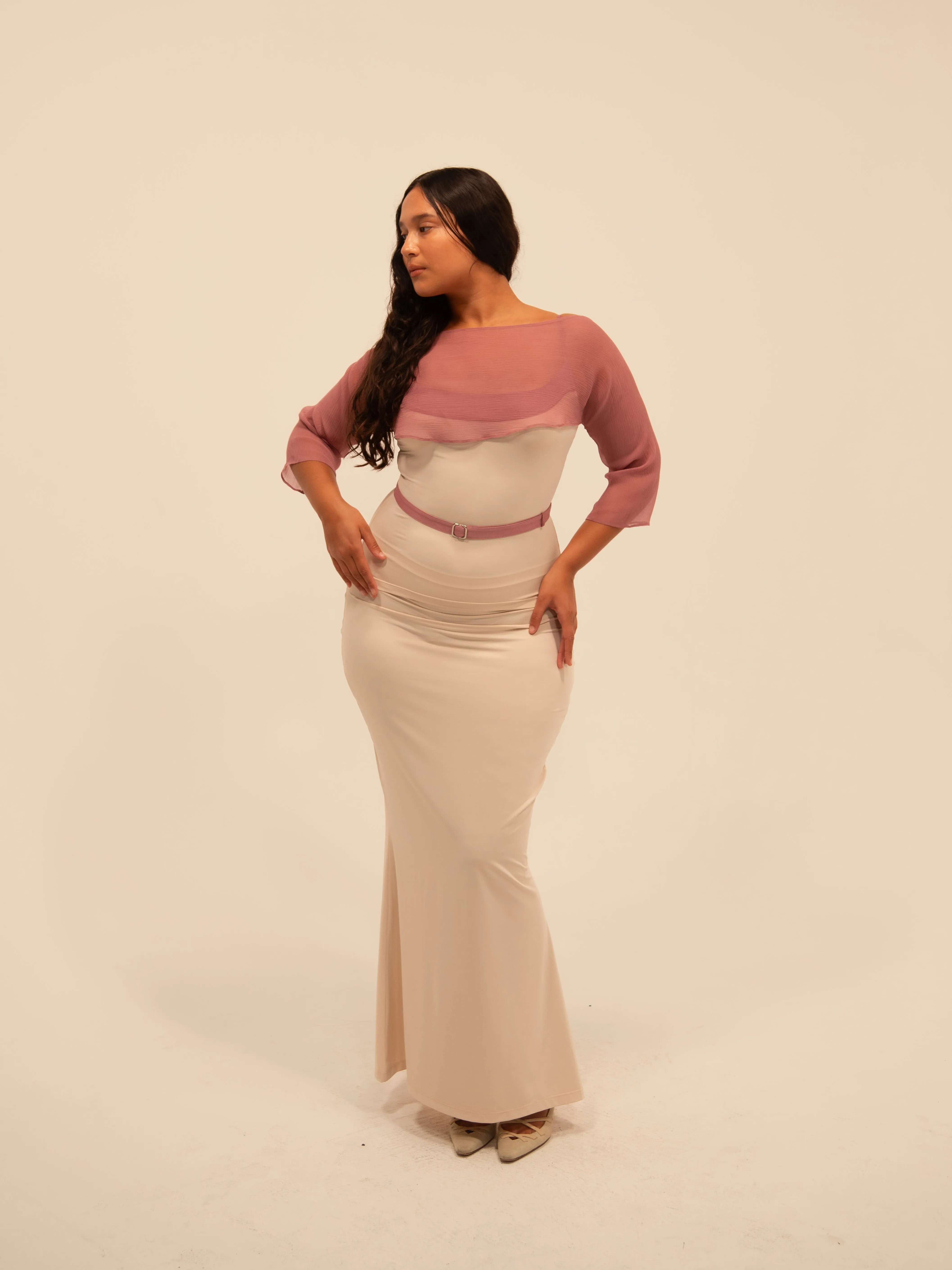 SERAFINA SHRUG IN MAUVE sold by Buci product image thumbnail 2