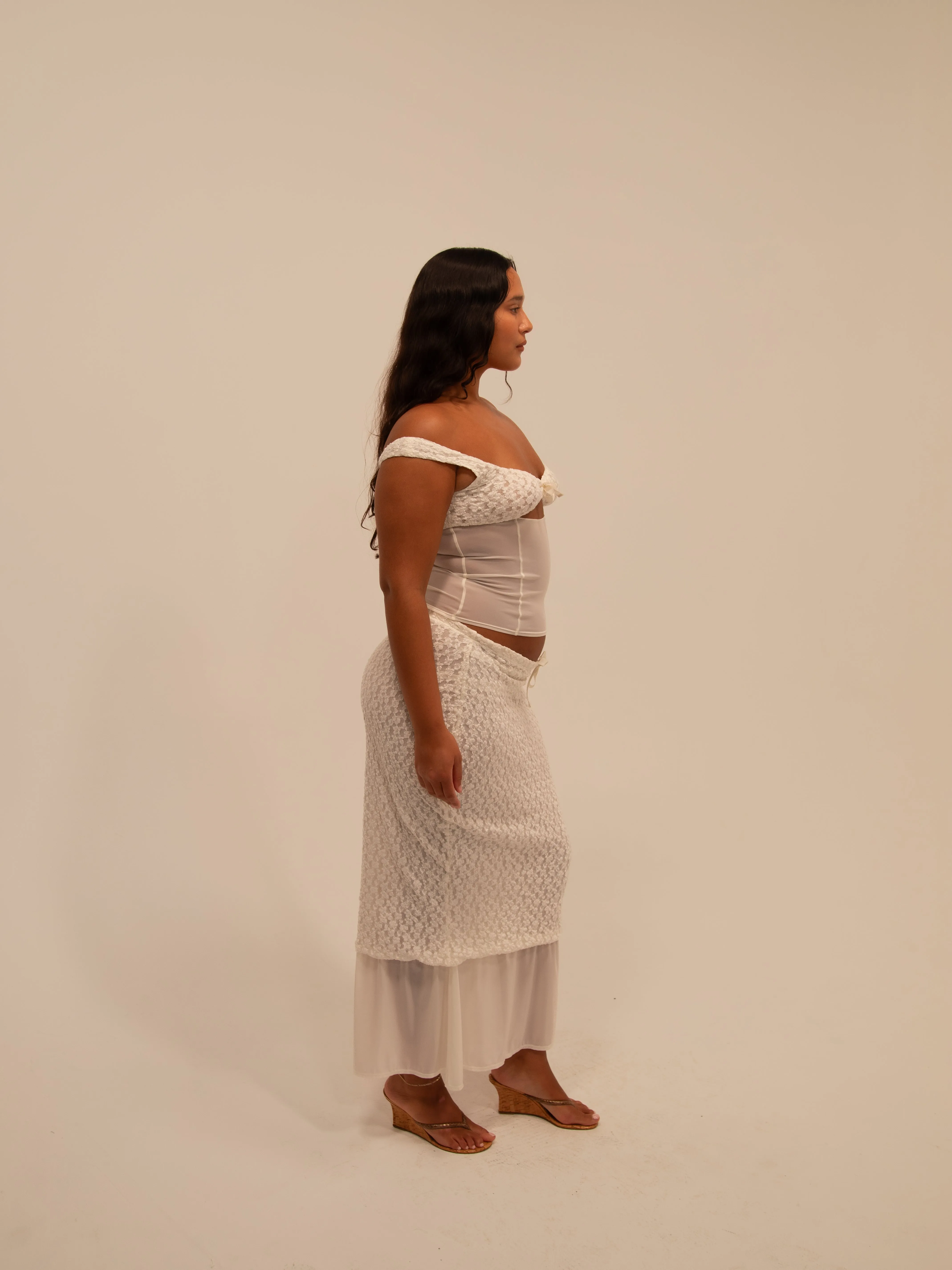 EQUINOX SKIRT IN IVORY sold by Buci product image thumbnail 3