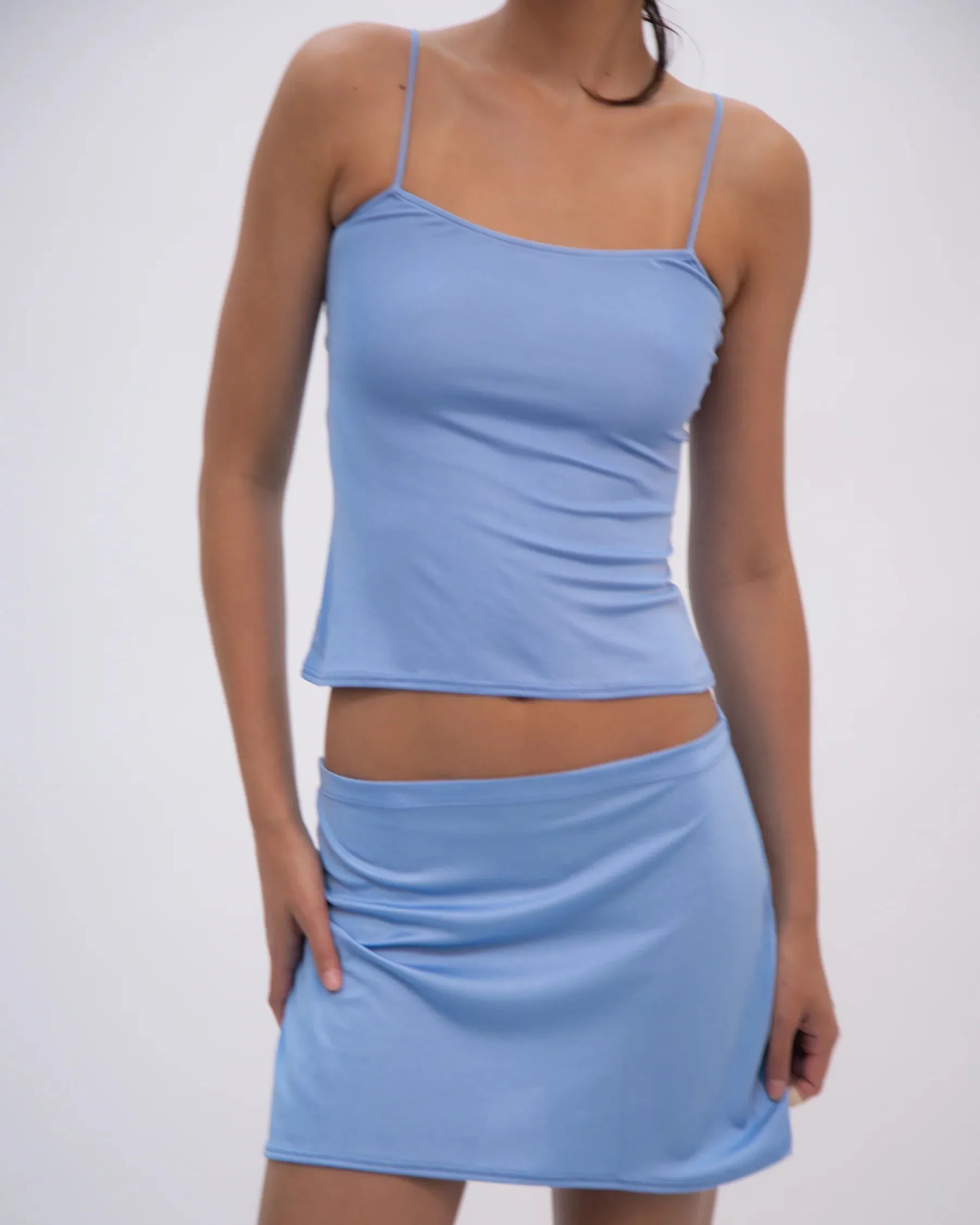 BLUE SILK TANK TOP + DEADSTOCK sold by Buci product image thumbnail 2