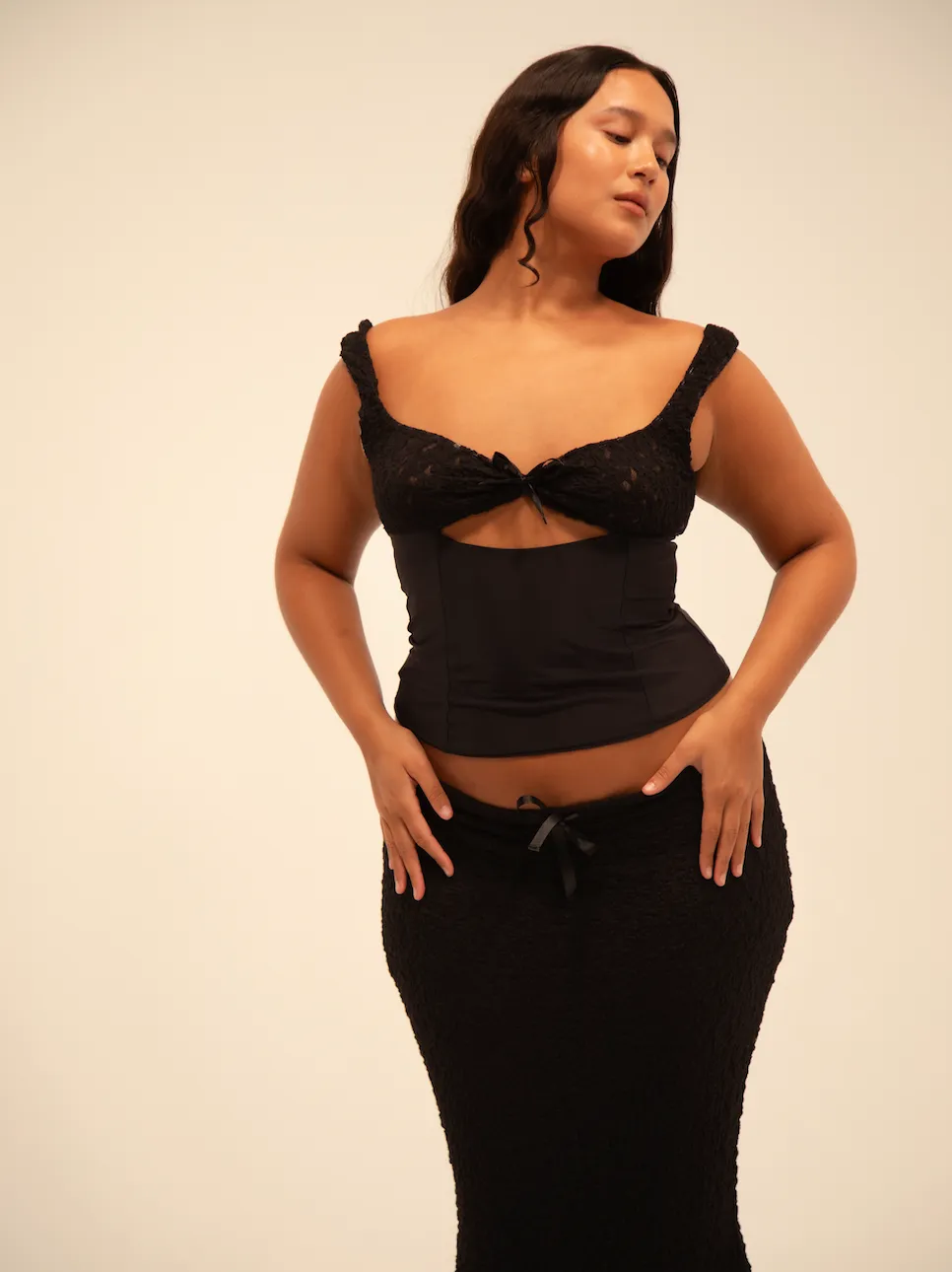 EQUINOX TOP IN BLACK sold by Buci