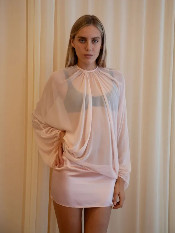 SOLSTICE MINI SKIRT IN BALLET sold by Buci