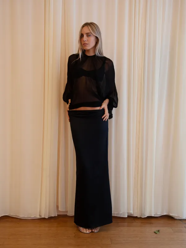 SOLSTICE SKIRT IN BLACK sold by Buci