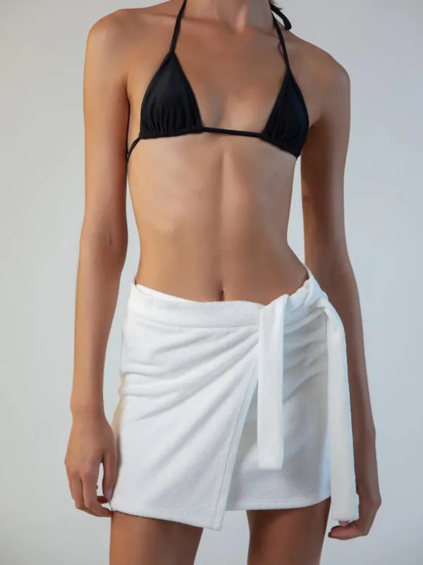TERRY WRAP SKIRT + ORGANIC sold by Buci