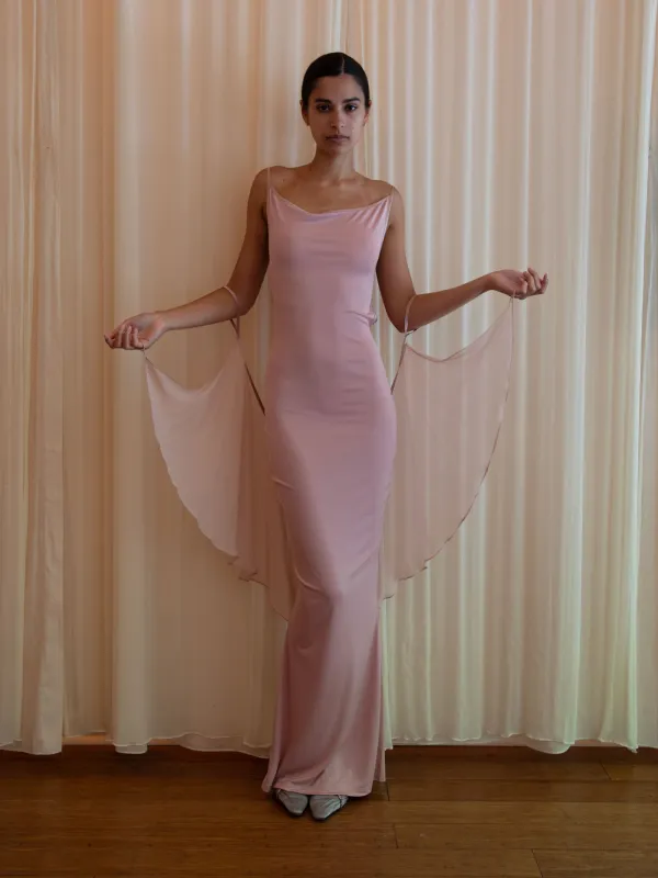 BRONTE DRESS IN BALLET made by Buci