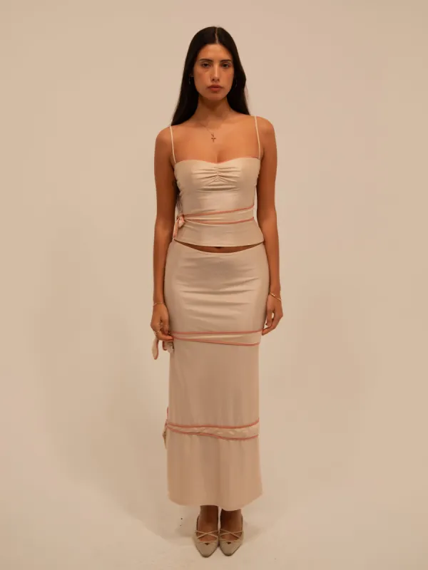 CUPCAKE SKIRT IN METALLIC sold by Buci