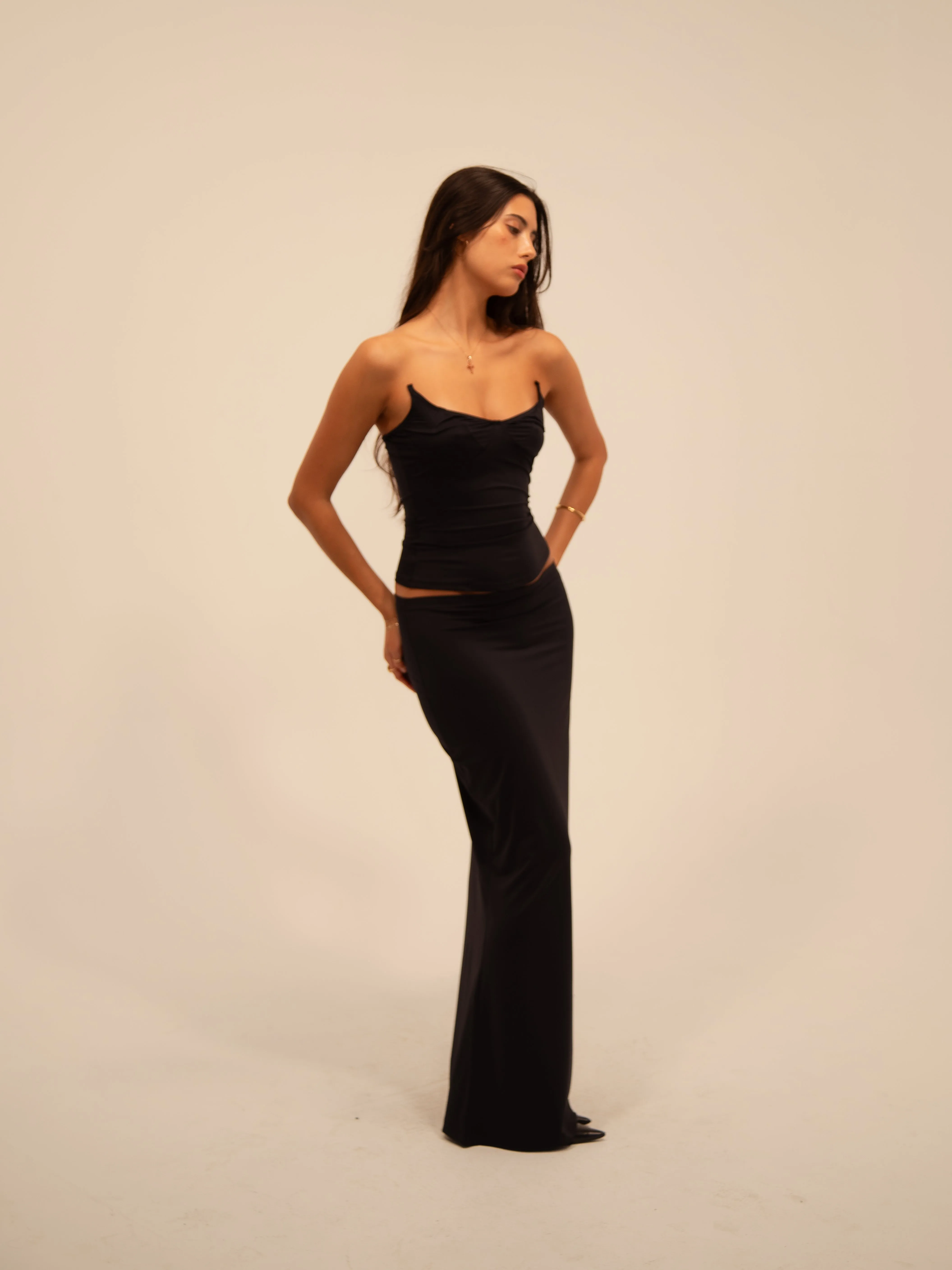 MERMAID SKIRT IN BLACK + RECYCLED sold by Buci product image thumbnail 2