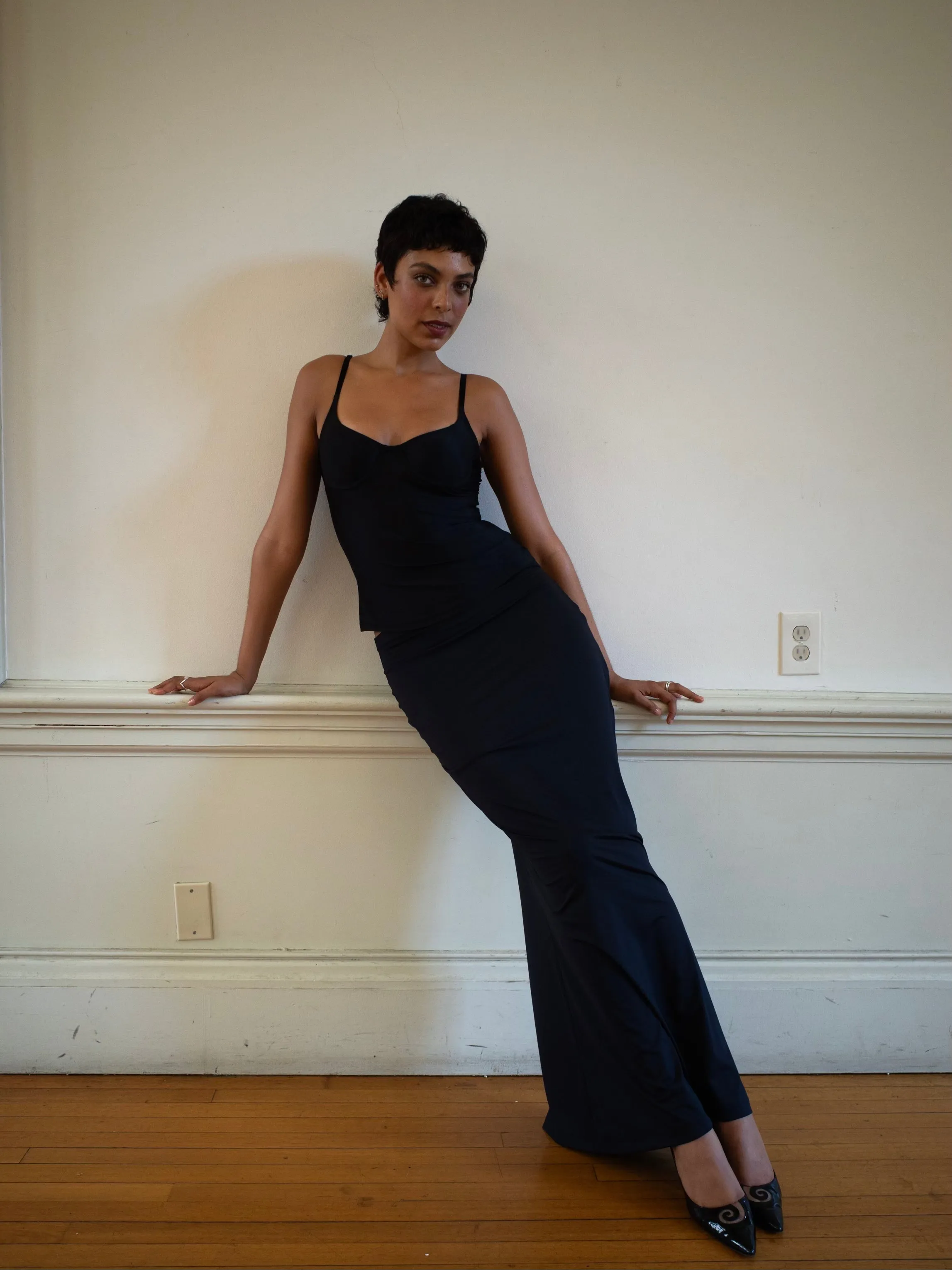 MERMAID SKIRT IN BLACK + RECYCLED sold by Buci product image thumbnail 4