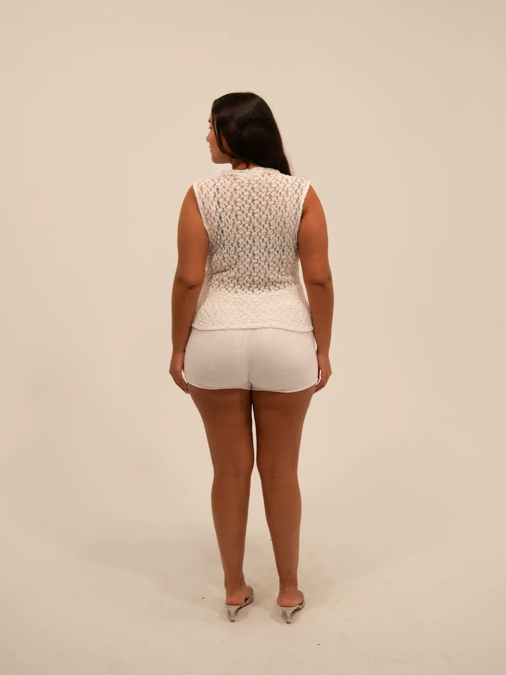 LACE TURTLENECK IVORY + ORGANIC sold by Buci product image thumbnail 3