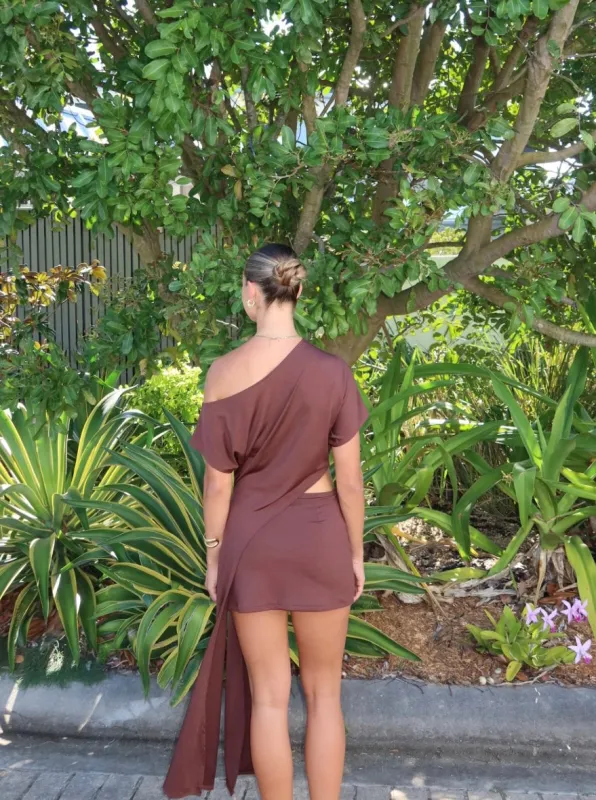 Elara mini skirt sold by Garments by El