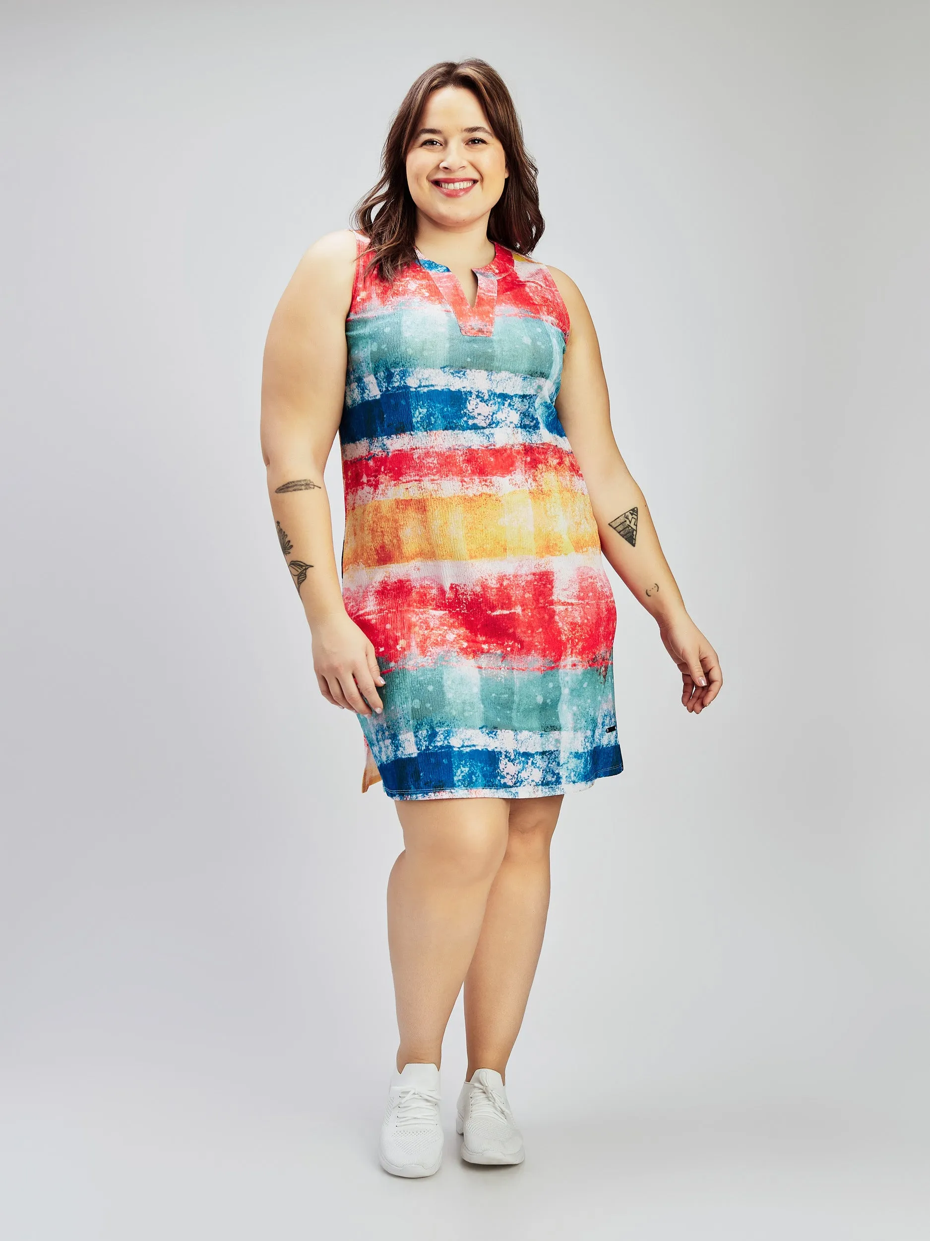 Sleeveless dress sold by Claire France