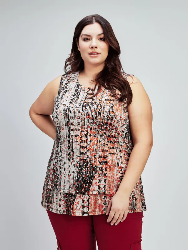 Flared tank top sold by Claire France