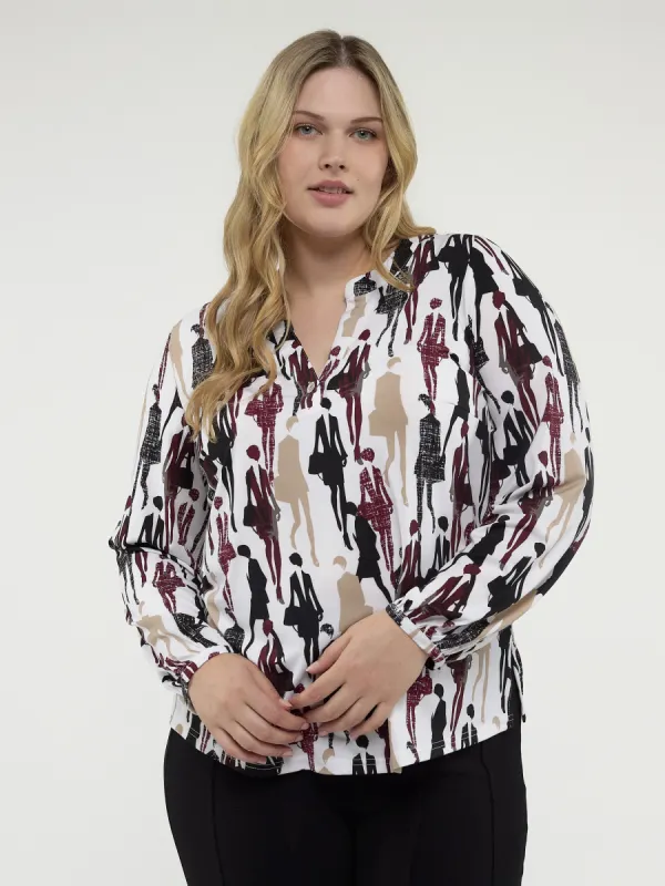 3/4-sleeve semi-fitted t-shirt sold by Claire France