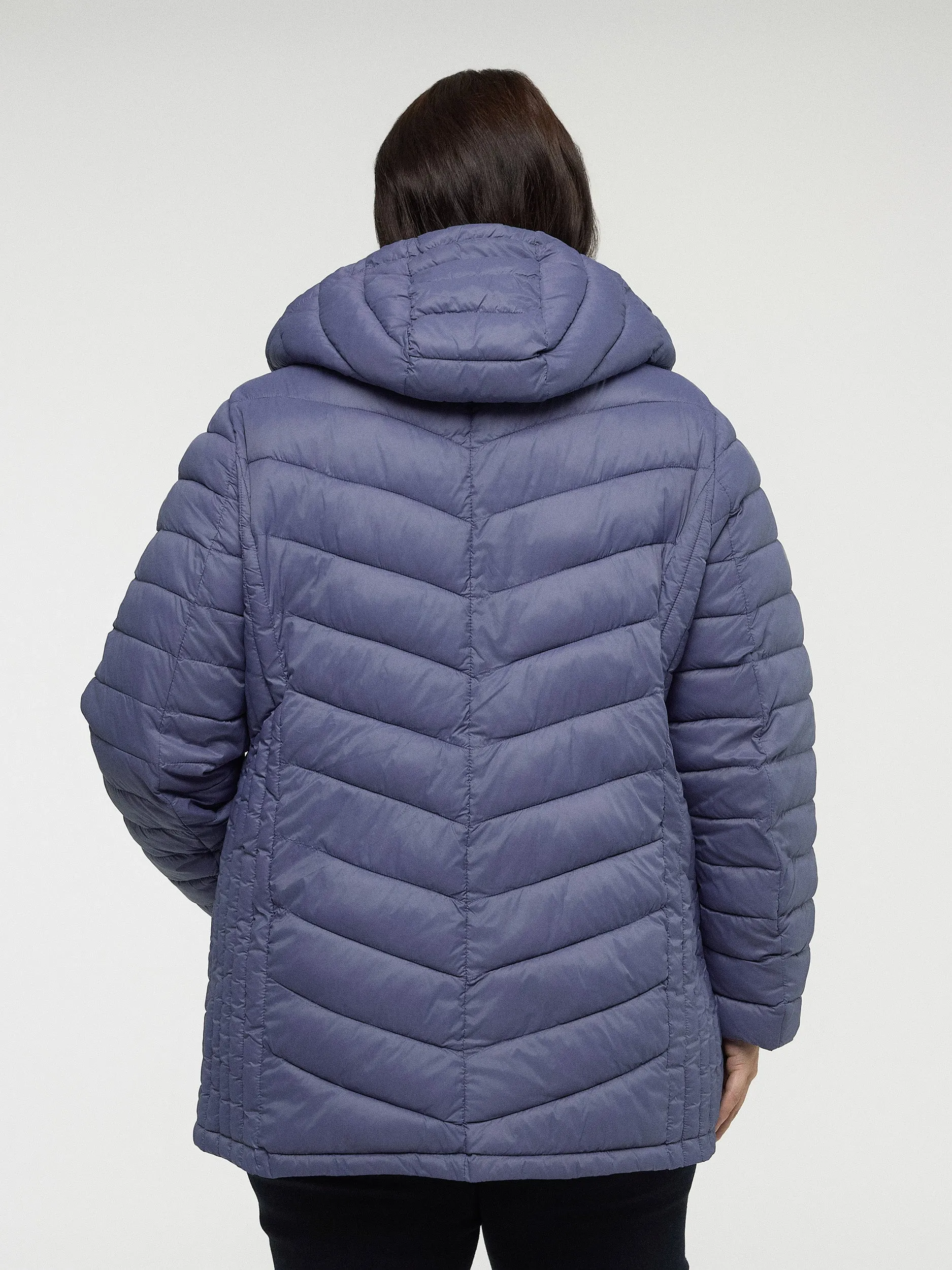 Semi-fitted mid-thigh coat sold by Claire France product image thumbnail 3