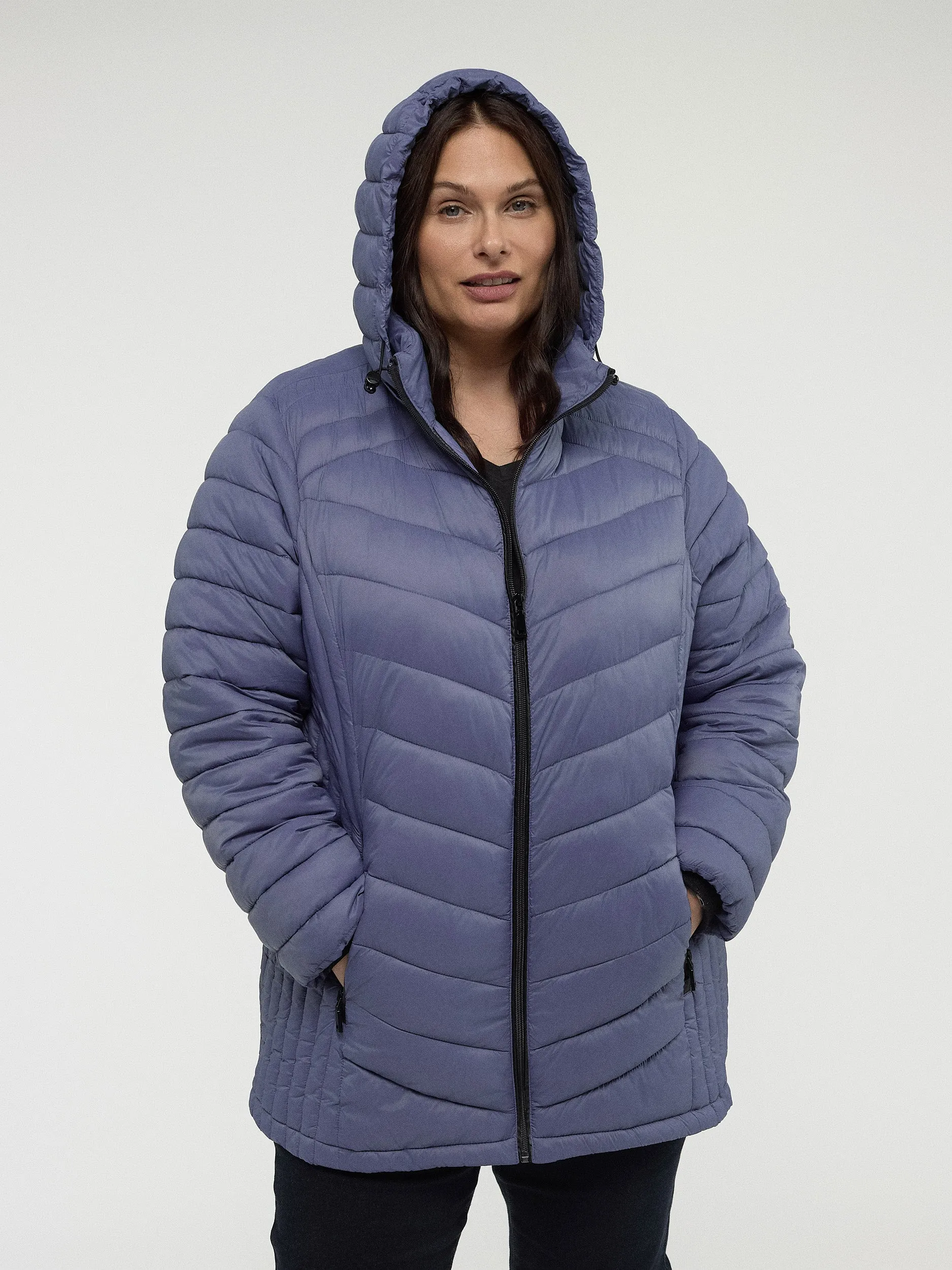 Semi-fitted mid-thigh coat sold by Claire France product image thumbnail 2